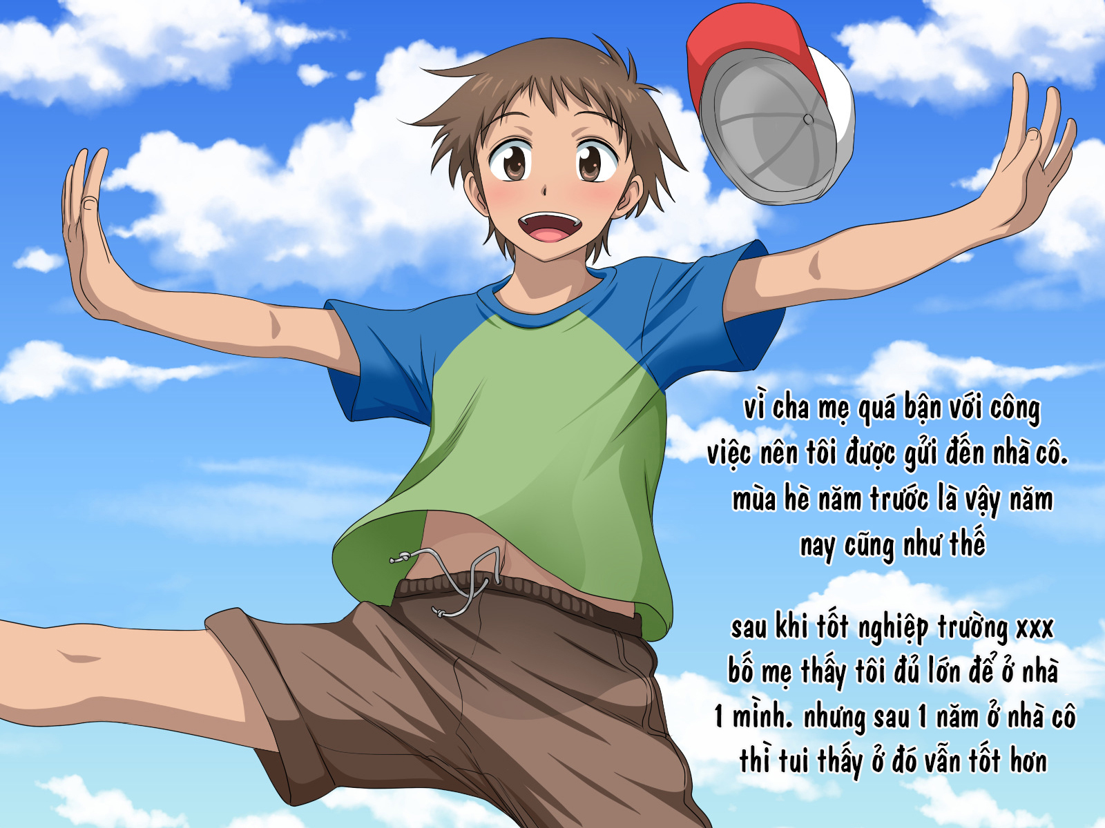 Đọc truyện hentai Oba-san to Oikko no Love Love Haramase Natsuyasumi - Chap 1