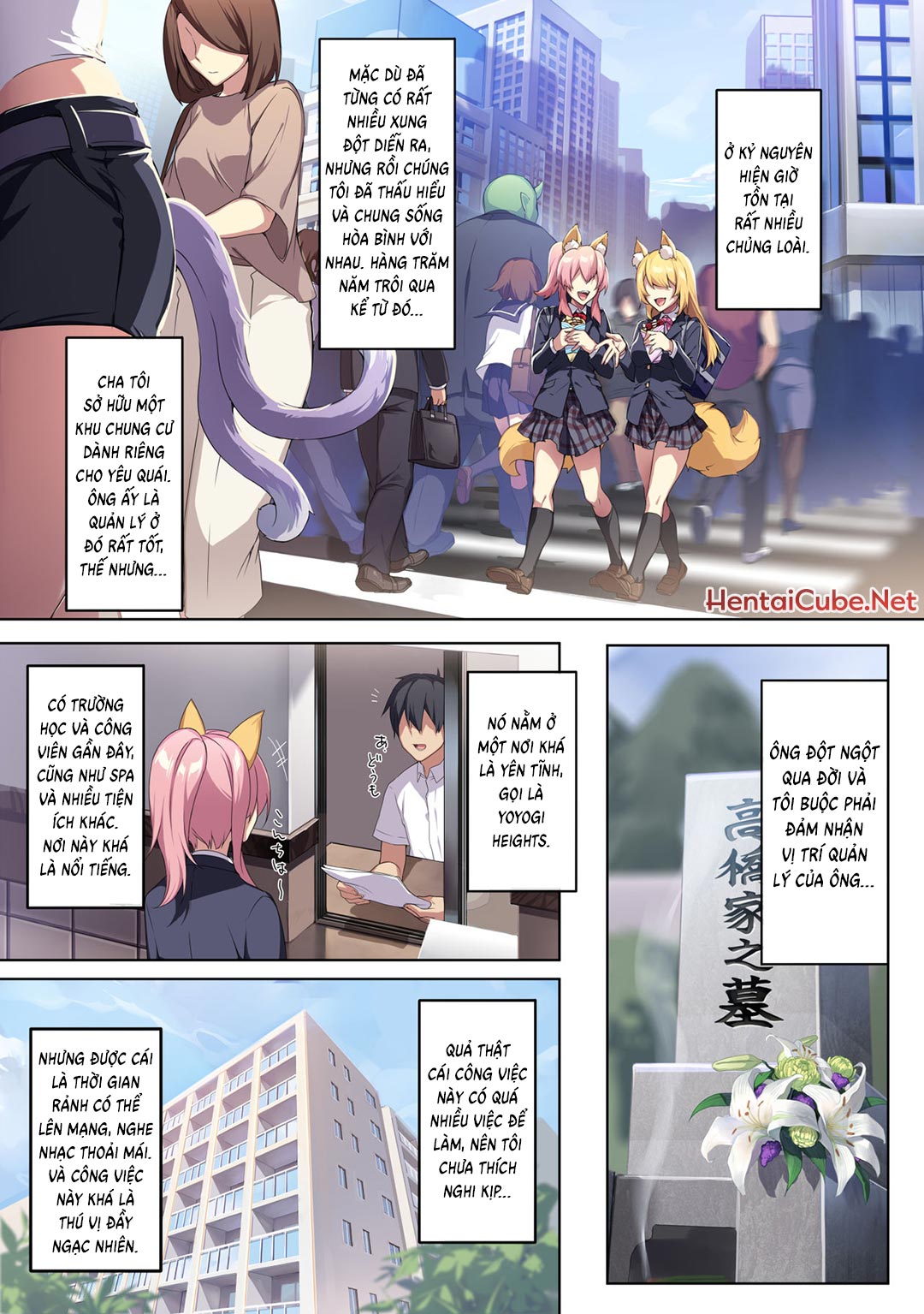 Đọc truyện hentai Hitozukiai Ga Nigate Na Miboujin No Yukionna-San To Noroi No Yubiwa - Chap 1 - Có che