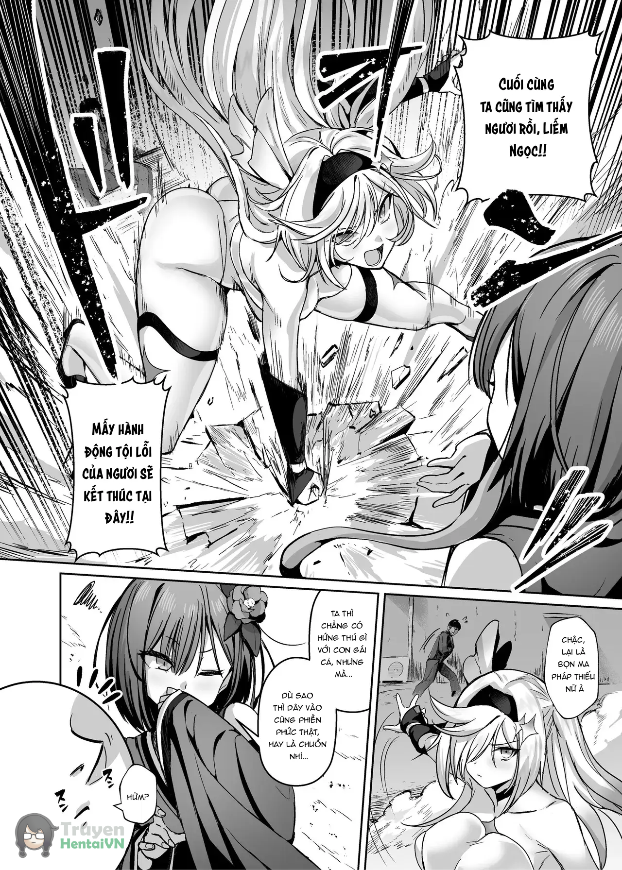 Đọc truyện hentai Mahou Shoujo Saint Lily Dankon ~Futanari o Hayasareta Mahou Shoujo ga Chinpo-gurui ni Ochiru Made~ - Oneshot