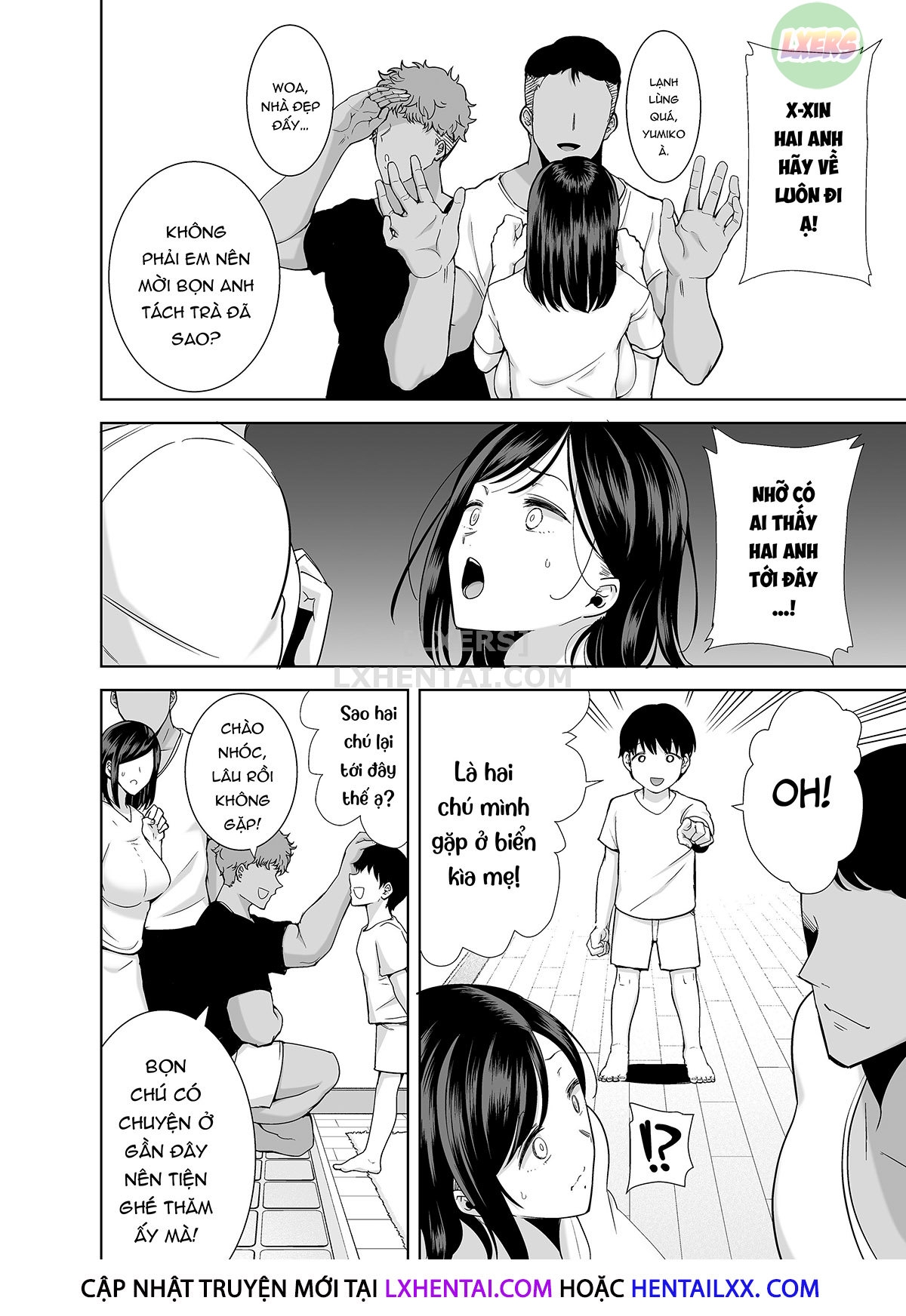 Đọc truyện hentai Natsuzuma ~Natsu, Ryokan, Nanpa Otoko-Tachi Ni Ochita Tsuma~ - Chap 3 - Không che