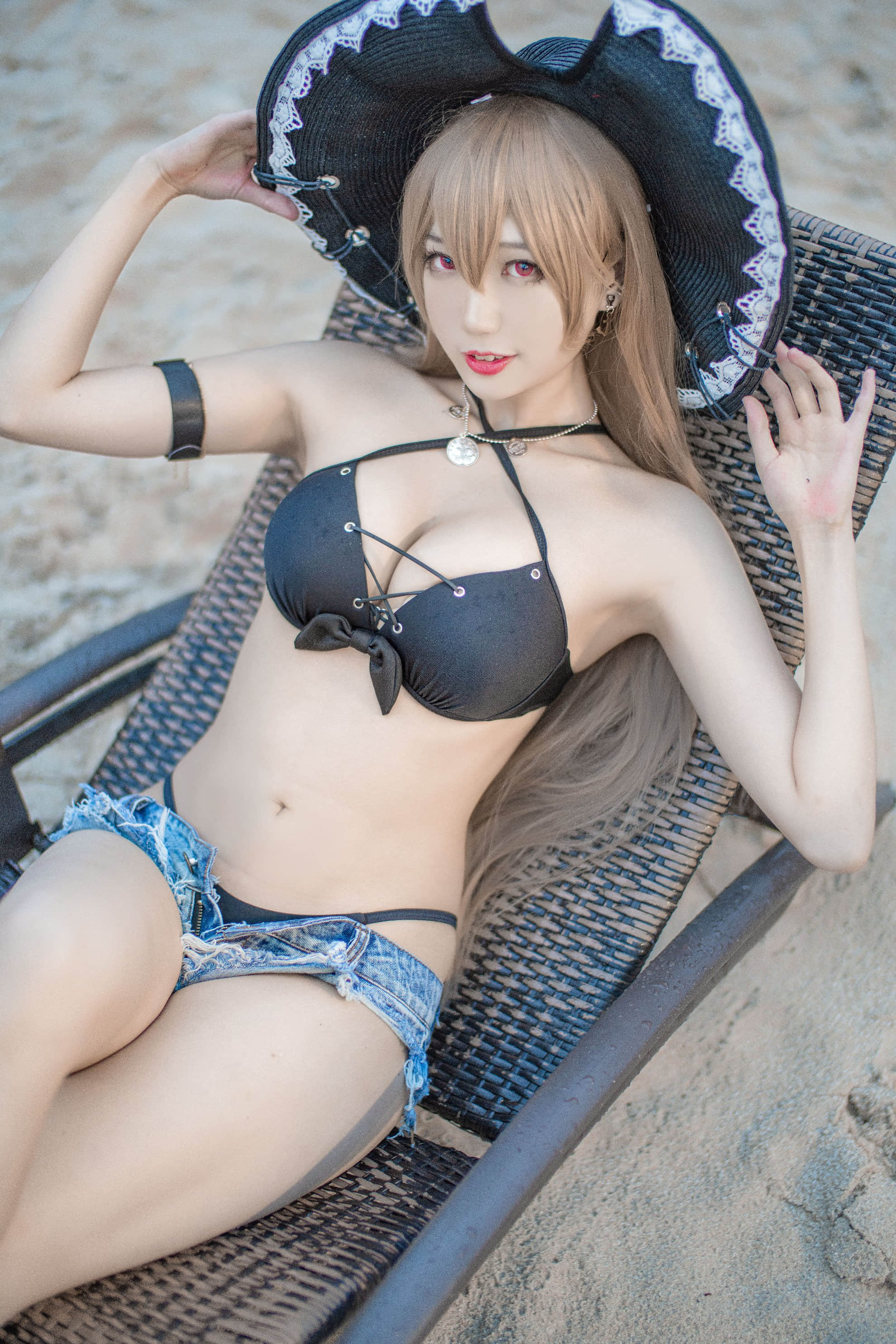 Đọc truyện hentai Tuyển tập Albums siêu phẩm Cosplay - Chap 857 - [Zhou Ji is a cute bunny] Jean Bart swimsuit (Azur Lane)
