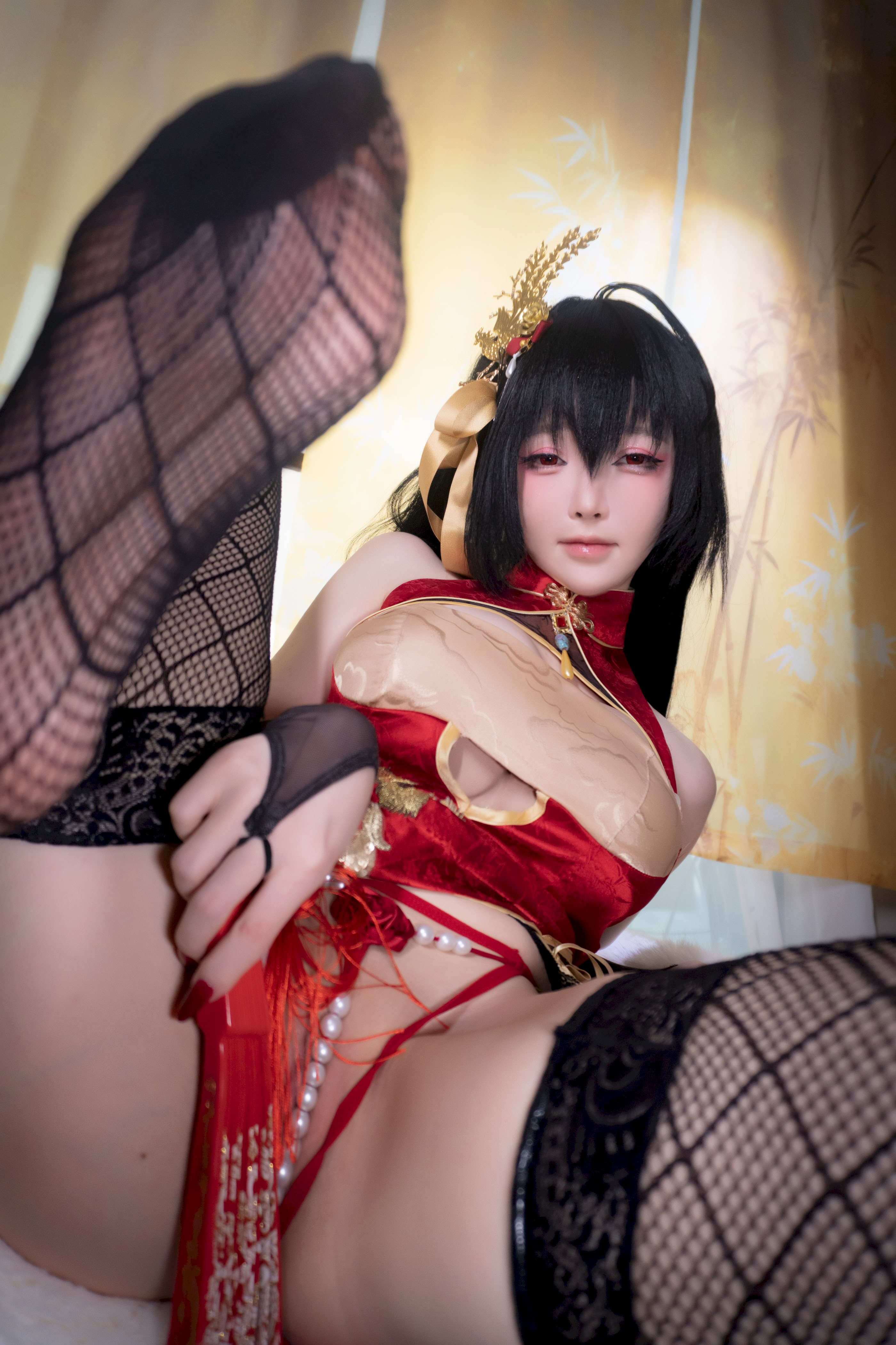 Đọc truyện hentai Tuyển tập Albums siêu phẩm Cosplay - Chap 1411 - Yi Xiaoyangze Dafeng Cheongsam