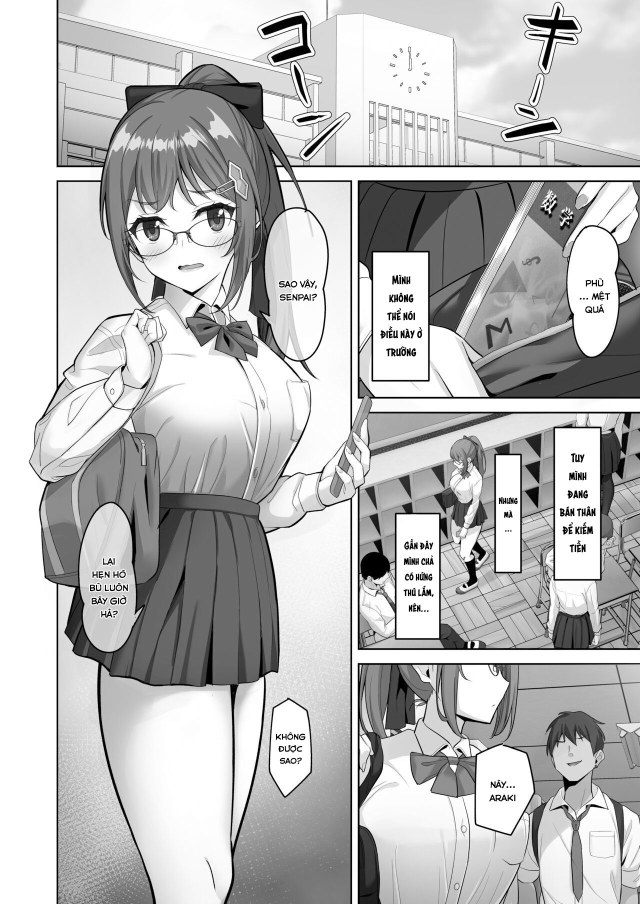 Đọc truyện hentai Nhật ký cuộc đời của bố Enkochi Trường hợp của Nonoka Araki - Oneshot