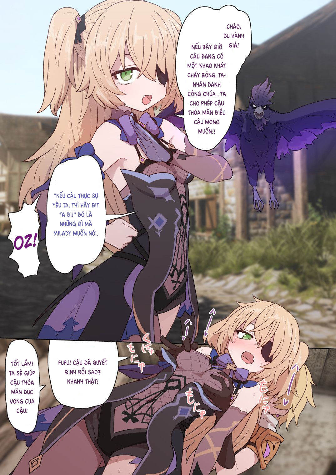 Đọc truyện hentai Mona Fischl Sorezore Nakadashi - Oneshot