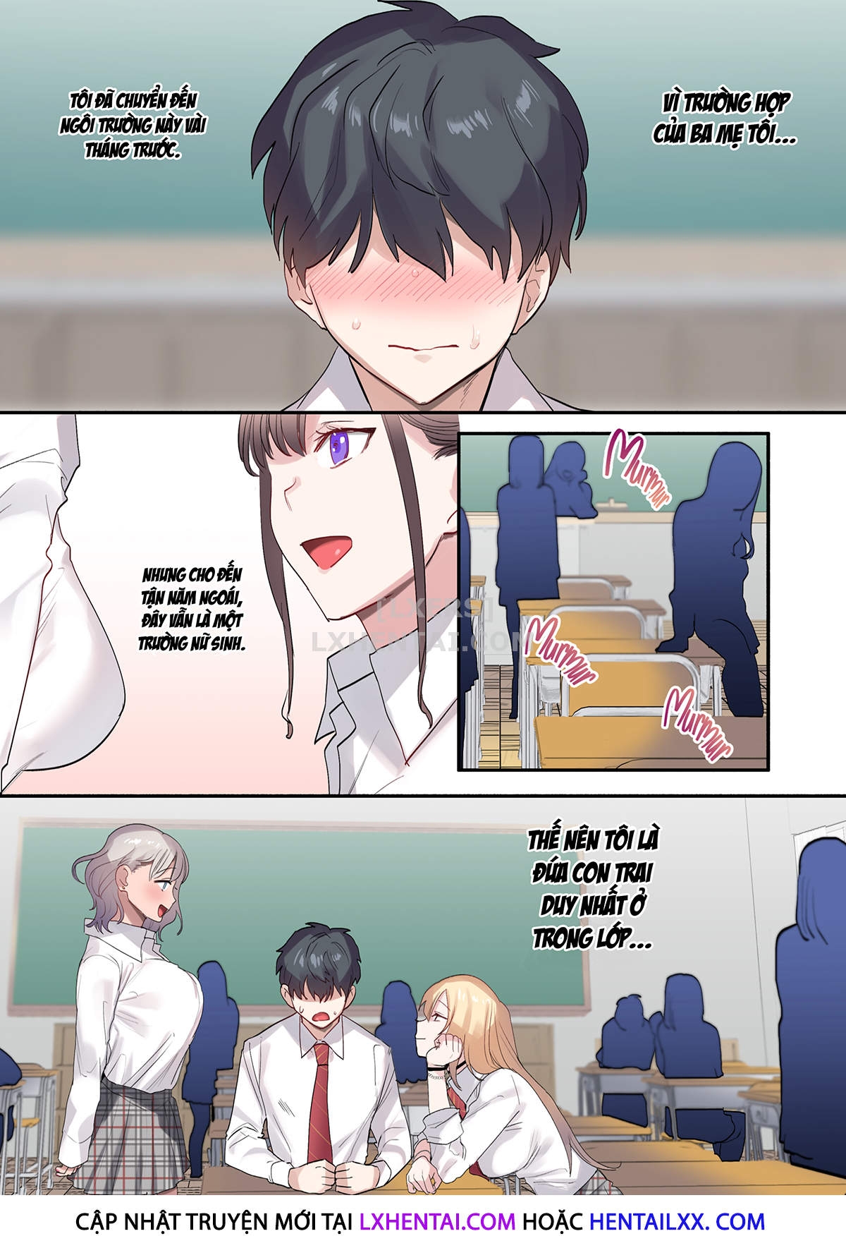 Đọc truyện hentai The Only Guy in the Class - Surrounded by Cuties - Oneshot