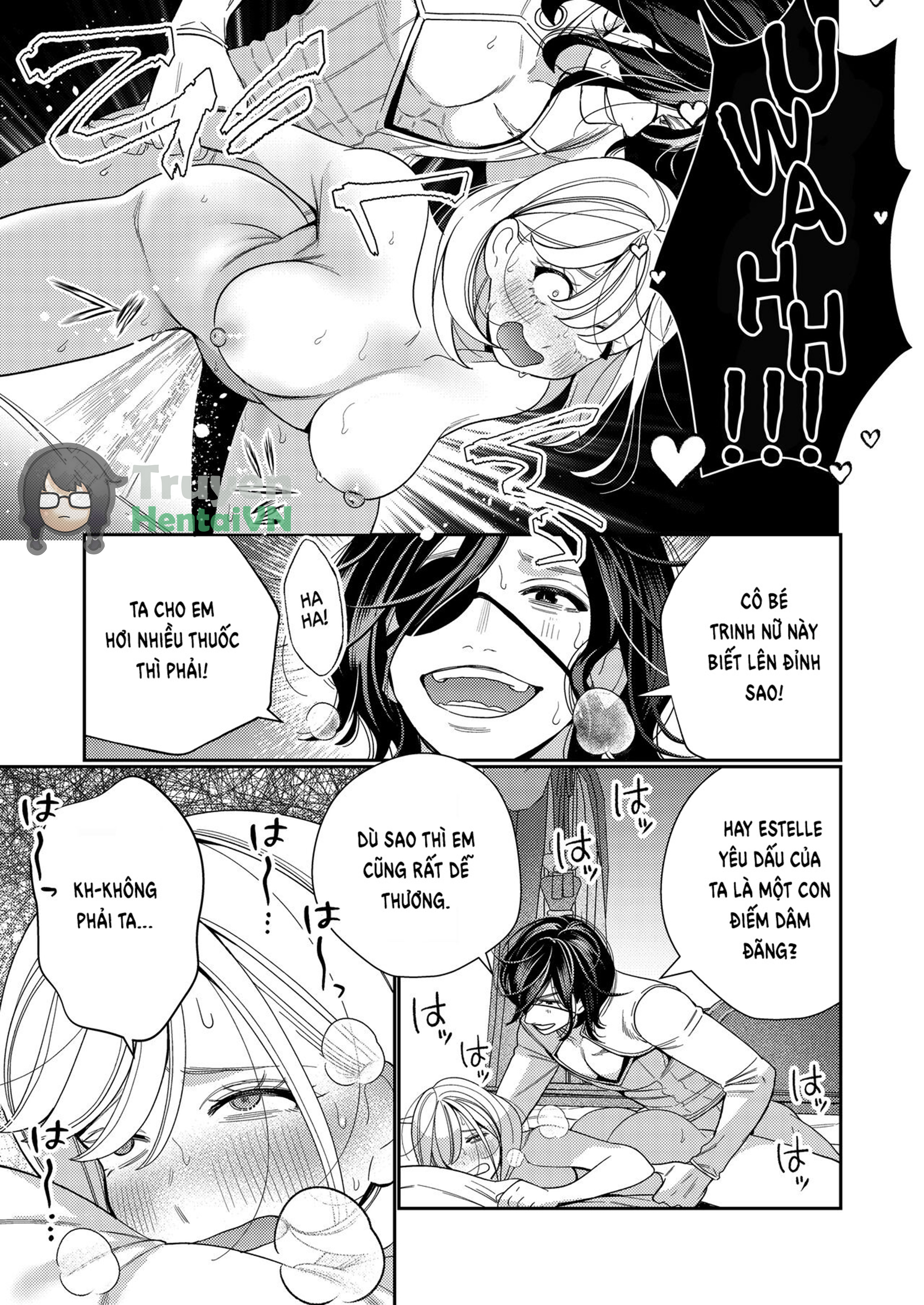 Đọc truyện hentai Seijo wa Tekikoku no Ou ni Otosareru - Oneshot