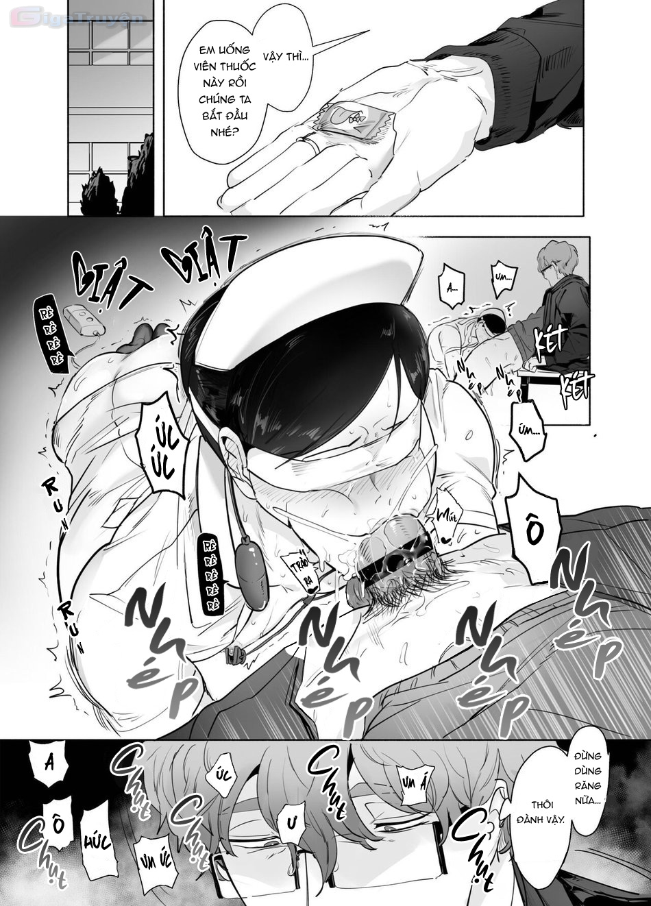 Đọc truyện hentai Cosplay y tá nóng bỏng cùng giáo viên biến thái trong phòng Hội Học sinh - Chap 1