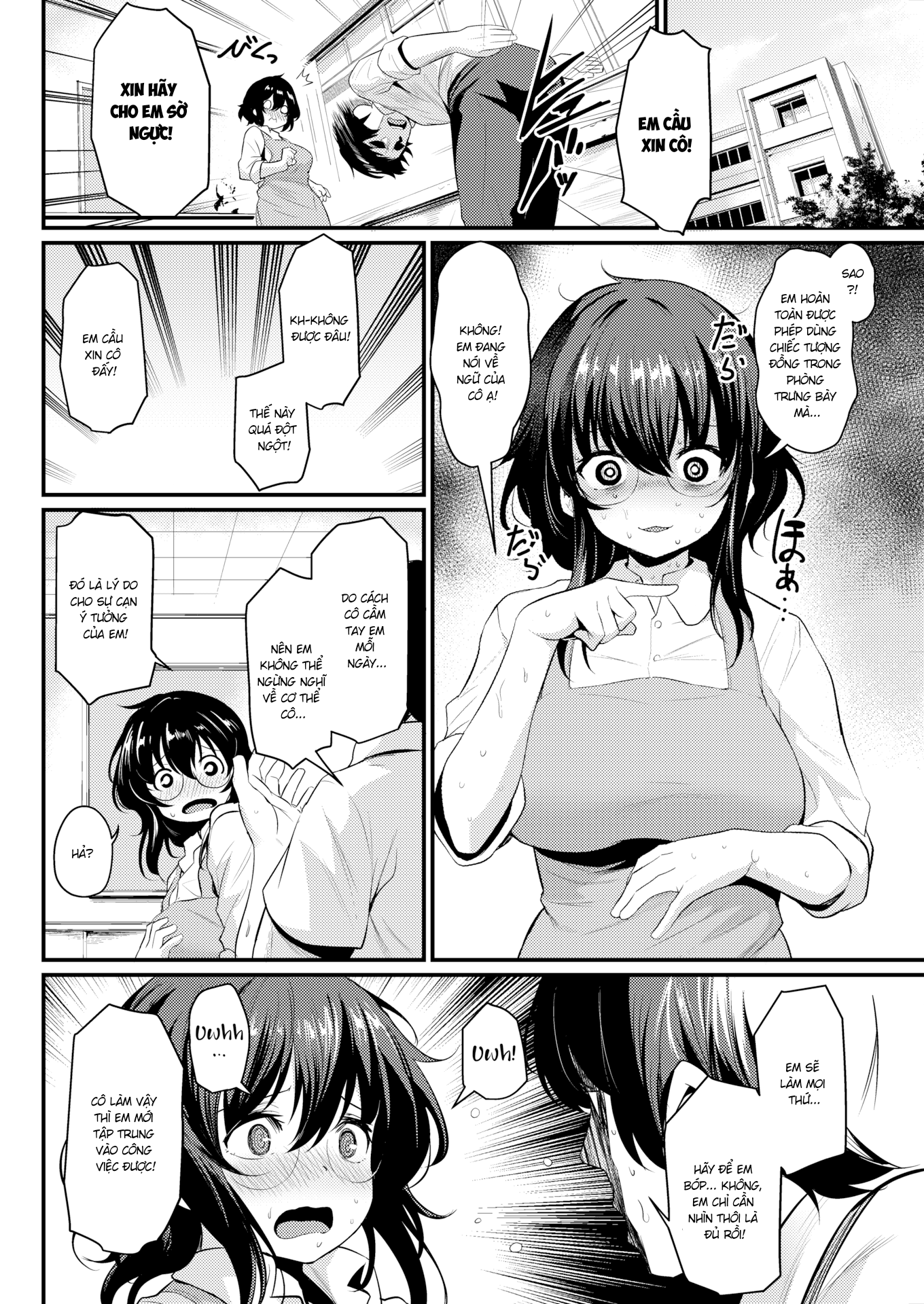 Đọc truyện hentai Ngực và Nghệ Thuật - Oneshot mật ngọt