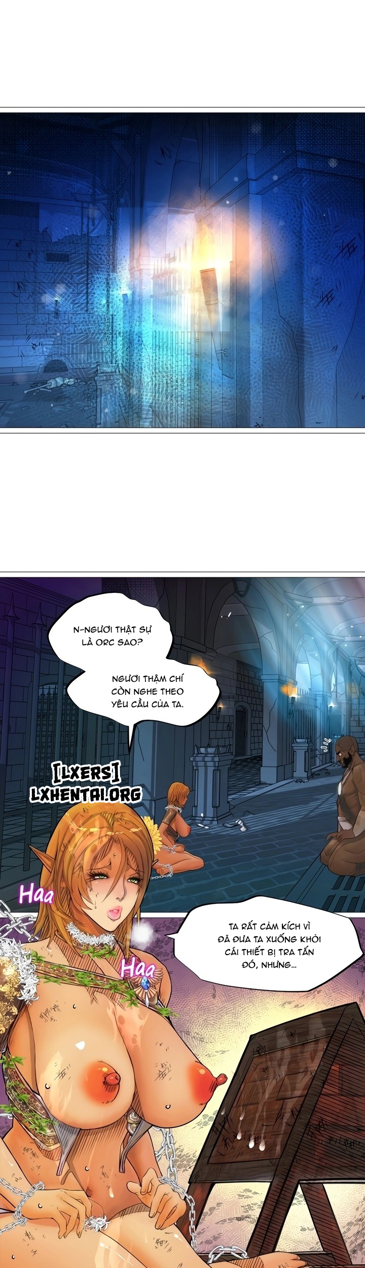 Đọc truyện hentai Nữ Hoàng Dark Elf Và Nô Lệ Orc - Chap 22