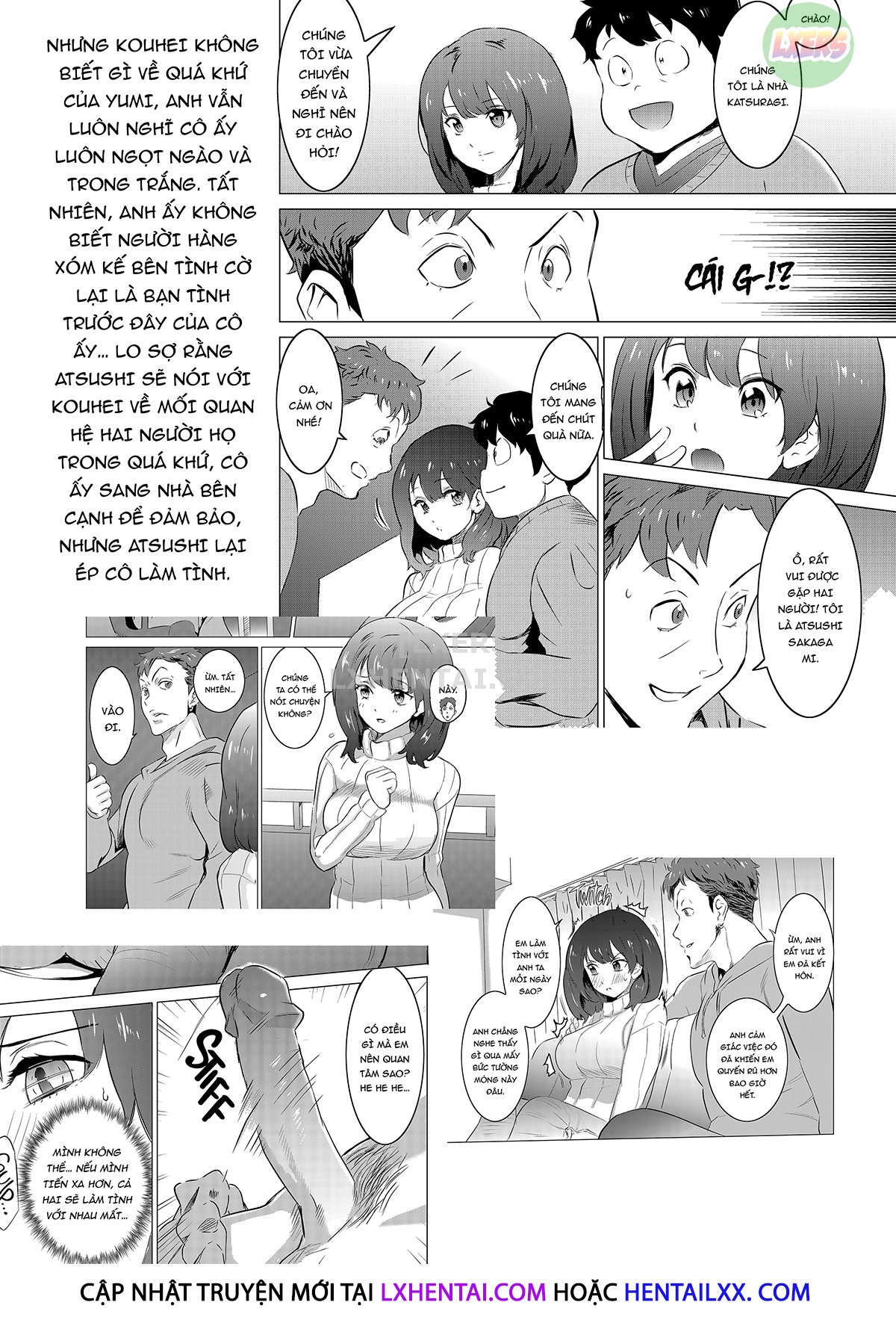 Đọc truyện hentai My Wife Would Never Moan Like in the Unrealistic Porn My Neighbor Watches - Chap 2