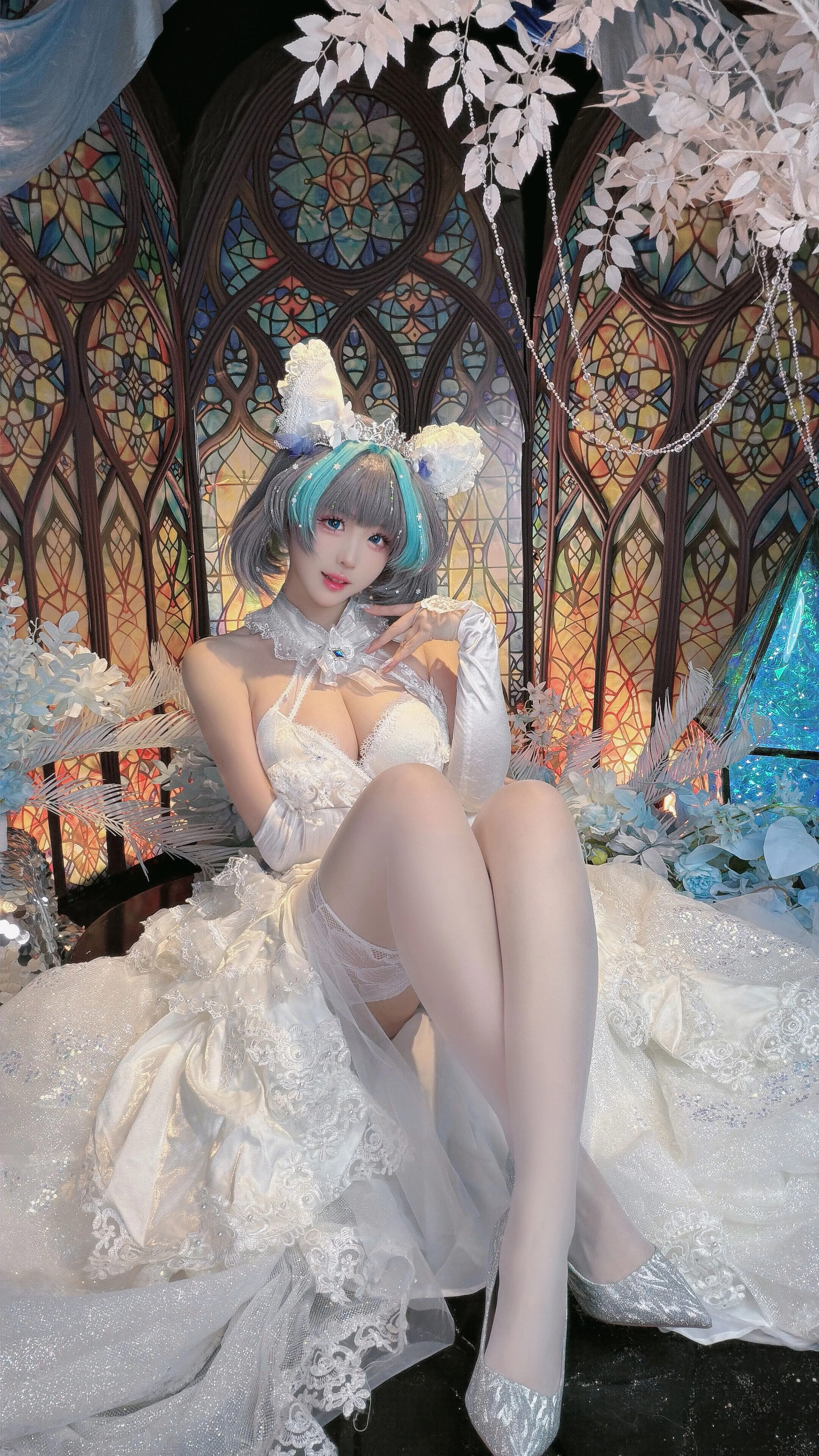 Đọc truyện hentai Tuyển tập Albums siêu phẩm Cosplay - Chap 1371 - Mikomikoww - Bride Cheshire