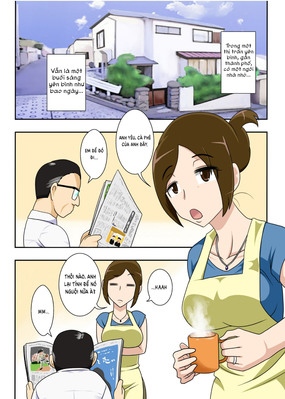 Đọc truyện hentai Tsuma no Botebara Noukou Sex - Oneshot