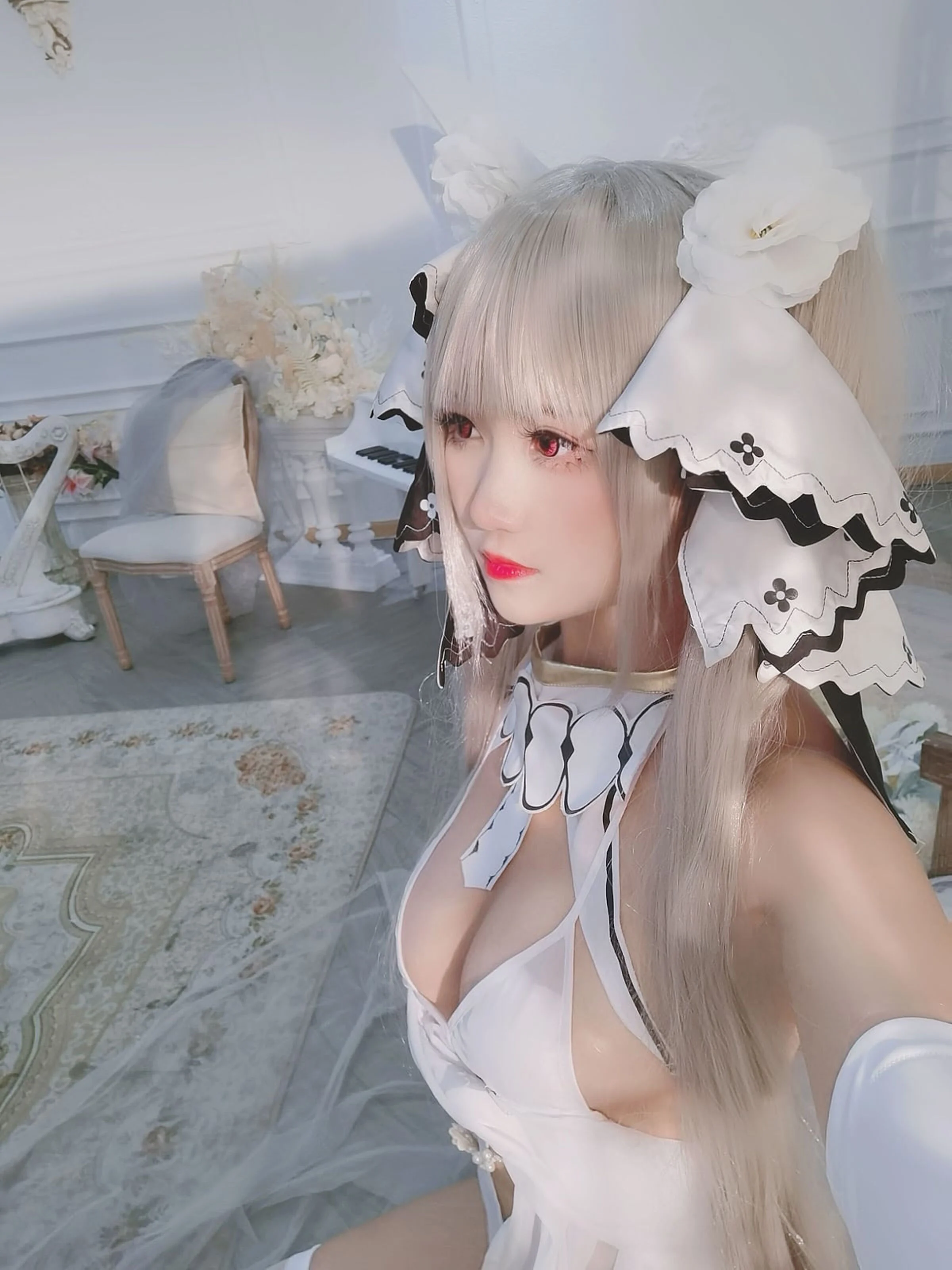 Đọc truyện hentai Tuyển tập Albums siêu phẩm Cosplay - Chap 532 - Three Degrees_69 Terrible White Veil
