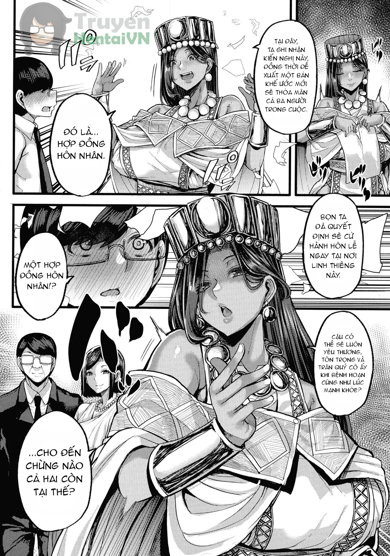 Đọc truyện hentai Kasshoku Hime to Himitsu no Keiyaku - Chap 4
