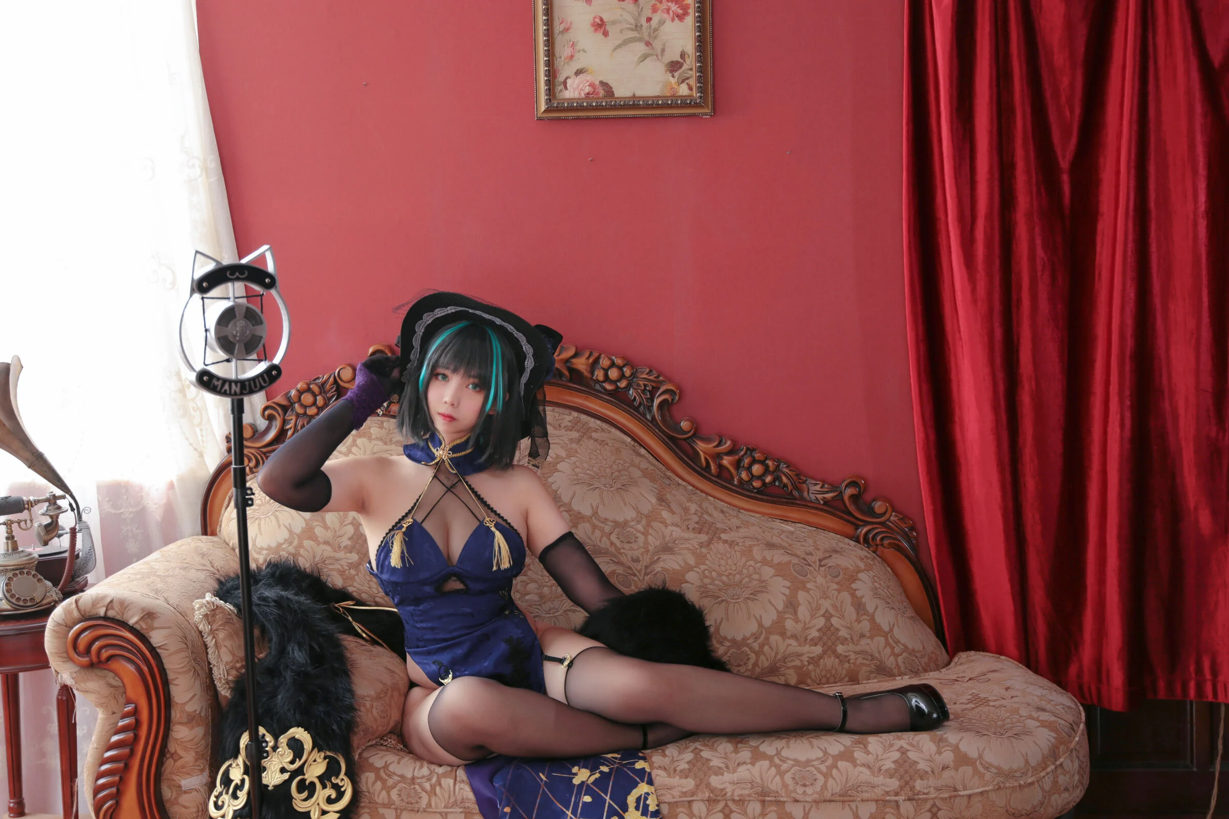 Đọc truyện hentai Tuyển tập Albums siêu phẩm Cosplay - Chap 569 - Meroko_Mei Tong - Cheshire Cheongsam