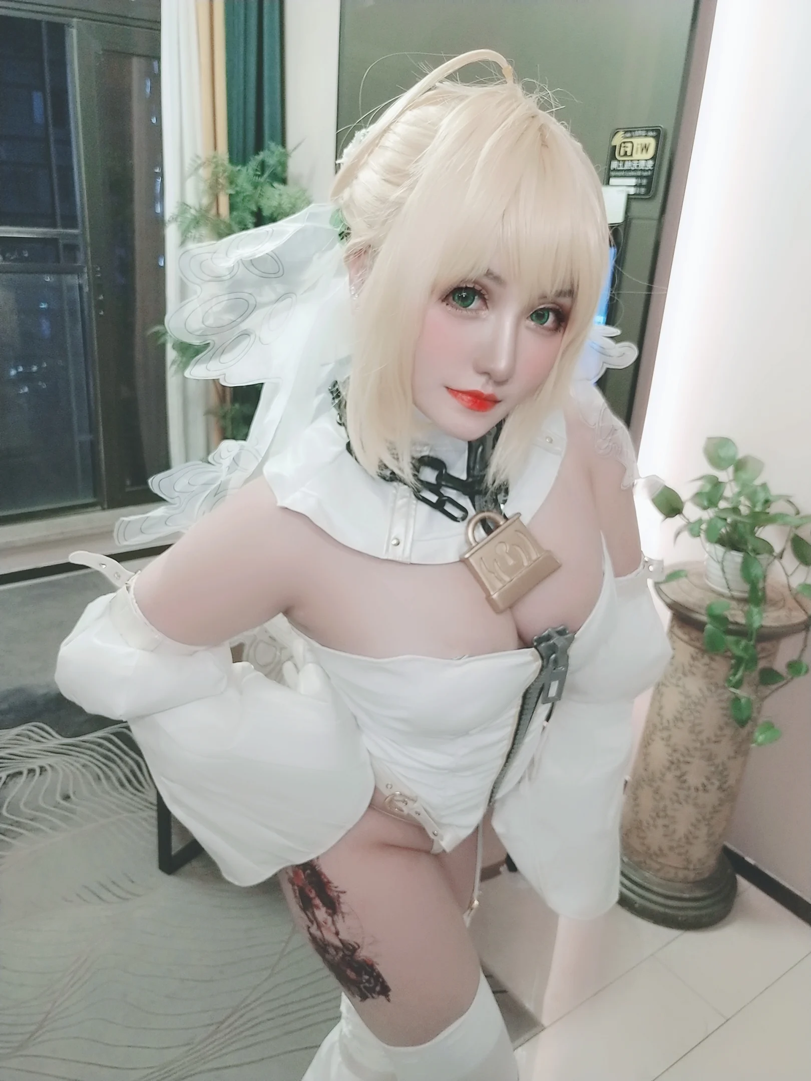 Đọc truyện hentai Tuyển tập Albums siêu phẩm Cosplay - Chap 446 - Summer Pigeon - Nero Bride