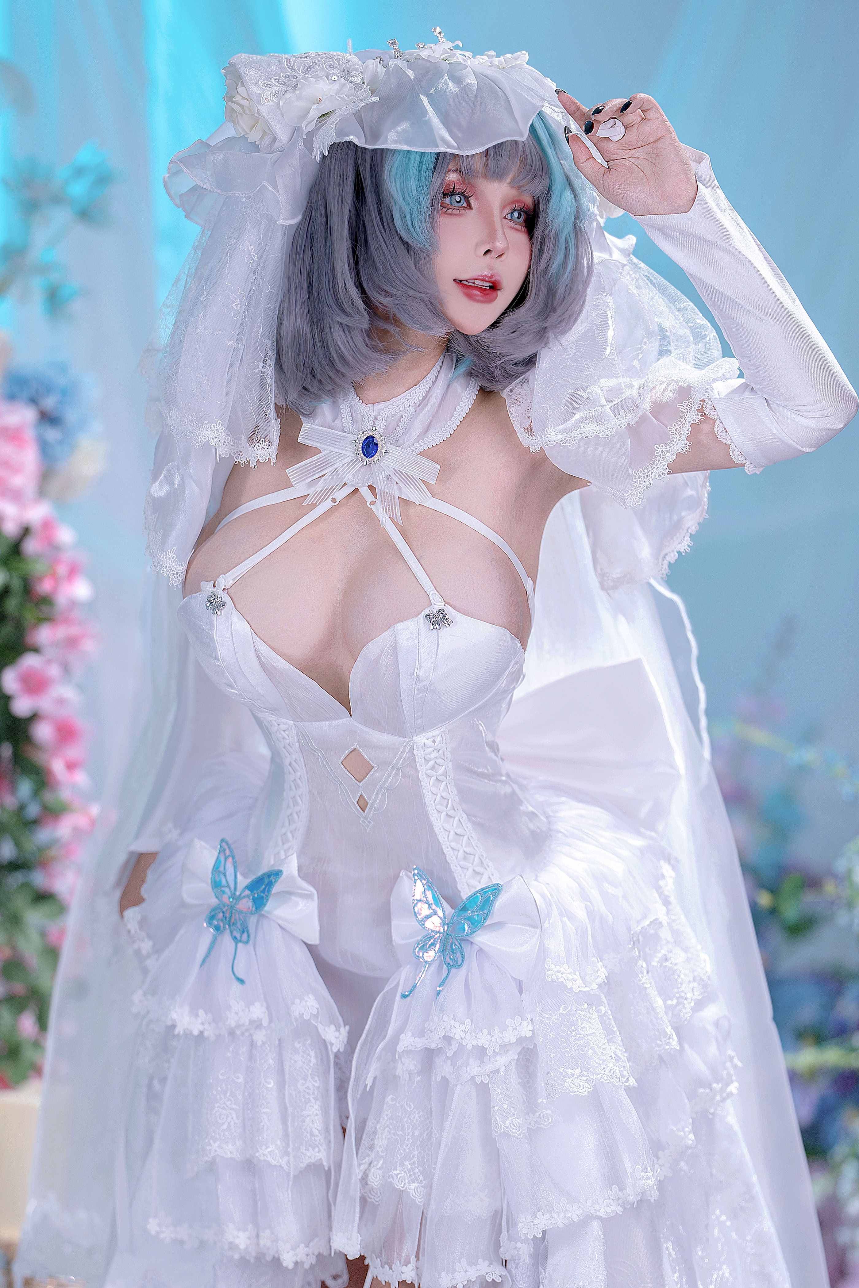 Đọc truyện hentai Tuyển tập Albums siêu phẩm Cosplay - Chap 1416 - Sayo Momo - Bride Cheshire
