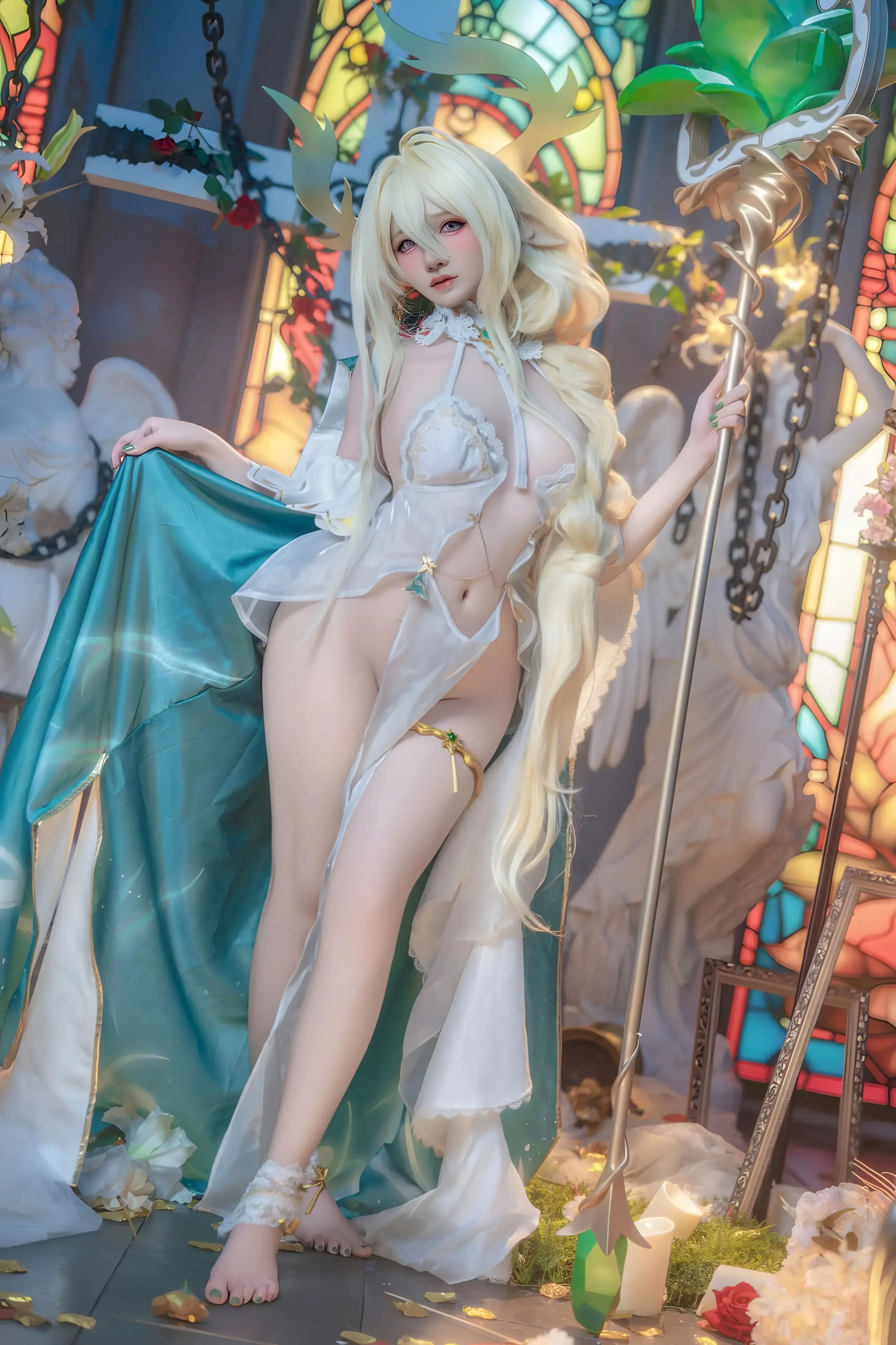 Đọc truyện hentai Tuyển tập Albums siêu phẩm Cosplay - Chap 1305 - Kaori - Golden Lion (Azur Lane)