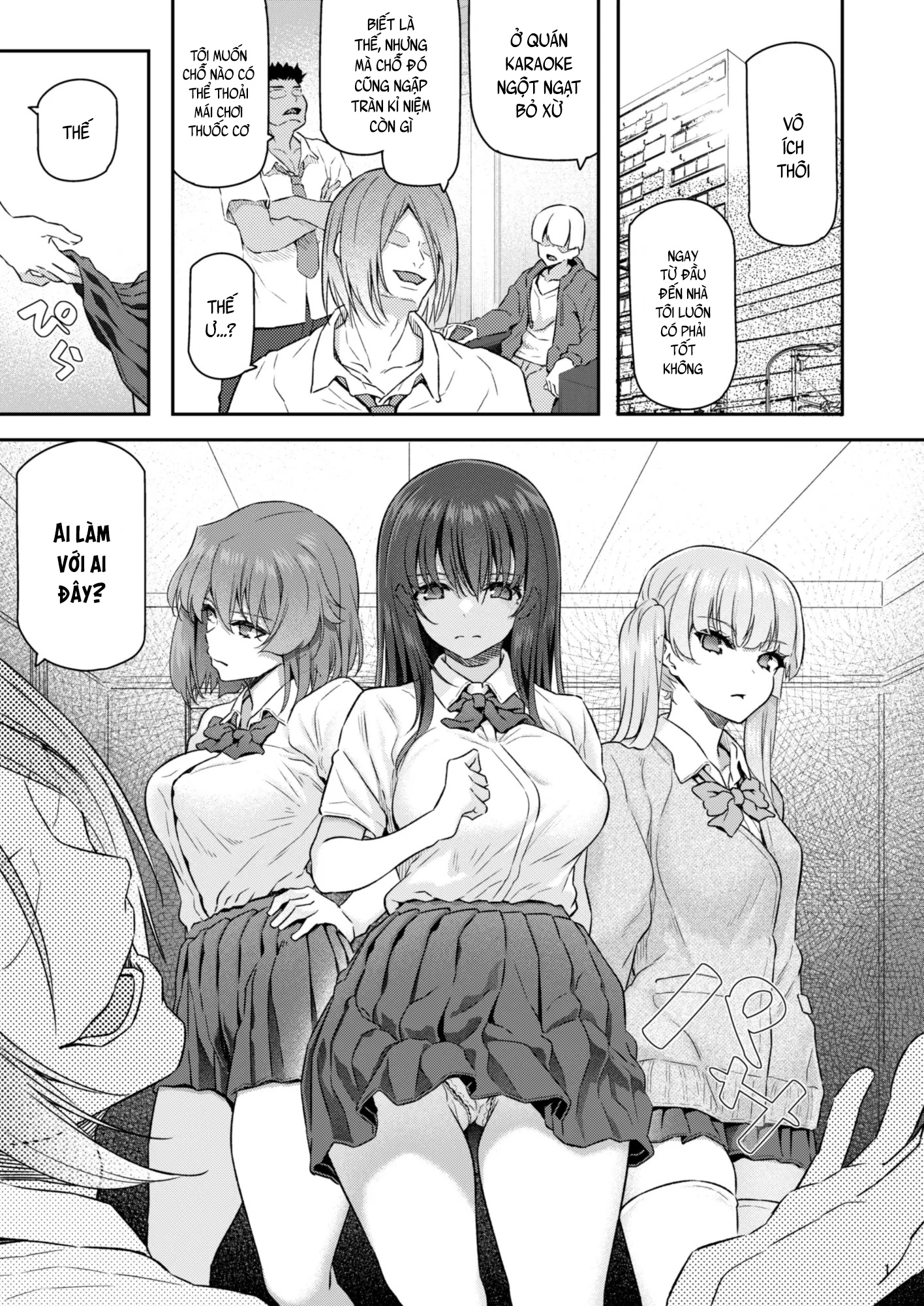 Đọc truyện hentai Phục vụ của 3 nữ sinh đóng phim segg - Chap 1