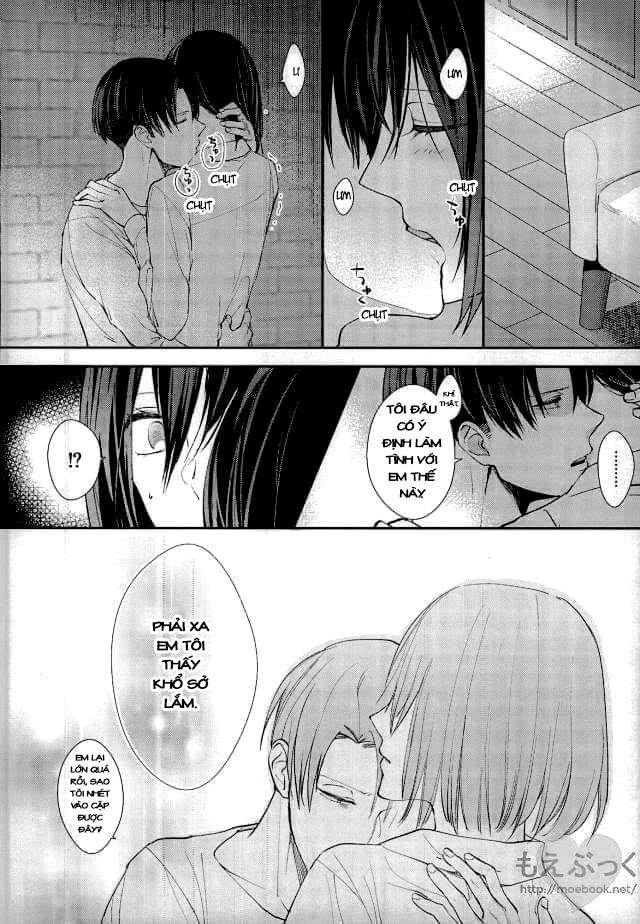 Đọc truyện hentai Chẳng thể đợi chờ (Shingeki no Kyojin) - Oneshot