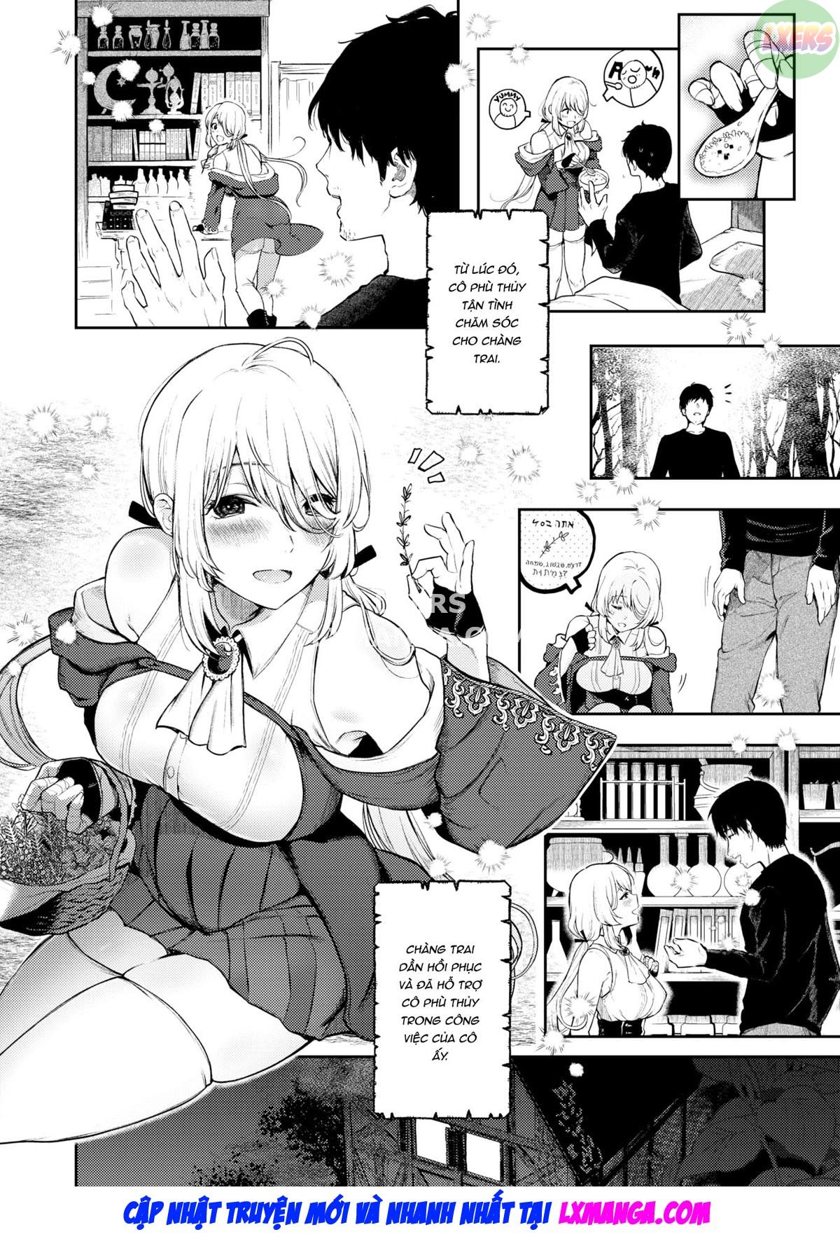 Đọc truyện hentai Phù thủy rừng và kẻ lạc đường - Oneshot