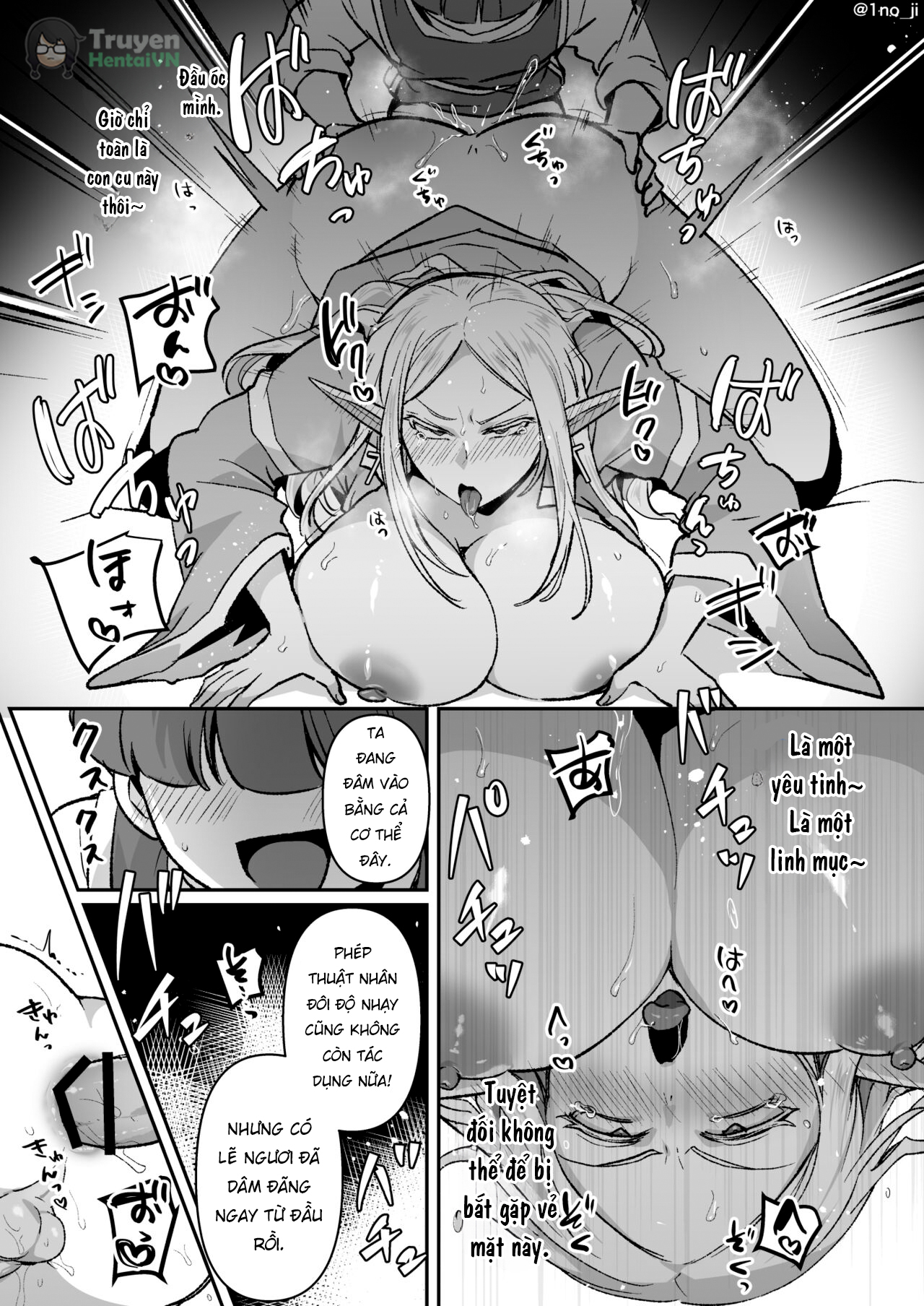 Đọc truyện hentai Warui Erufu o mahou de shimeru ni shite kaishin sa seru hanashi - Oneshot
