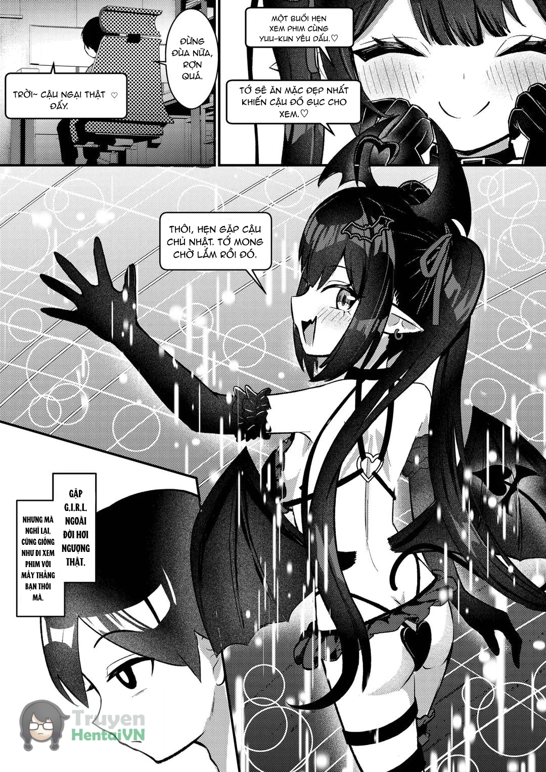 Đọc truyện hentai Hinekure Doutei ga Off-kai Ittara Succubus ni Ochinchin Propose Shichatta Hanashi - Oneshot