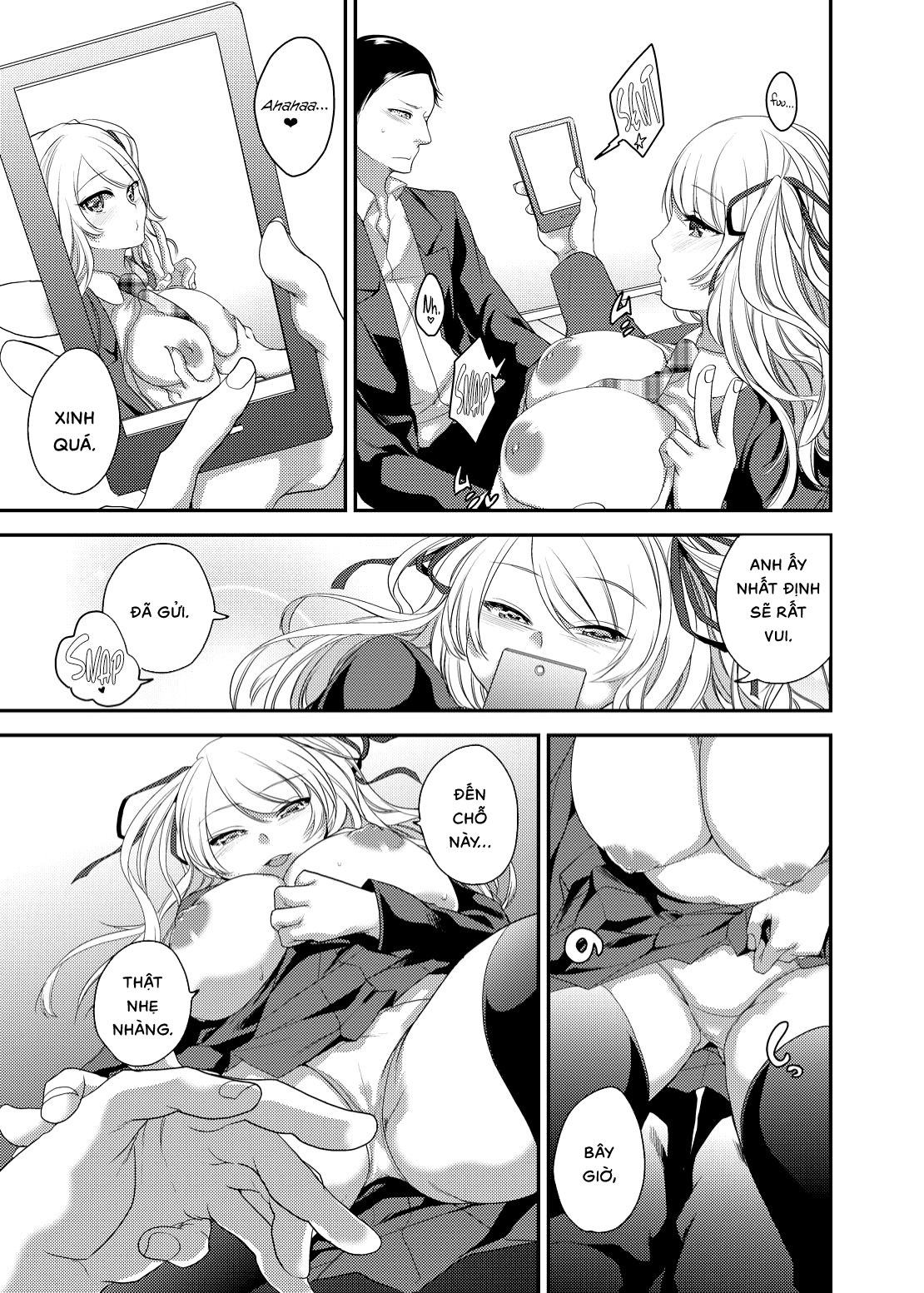 Đọc truyện hentai Netorase Bitch ~Kareshi No Tame Ni Hoka No Otoko De Ikikuruu Joshikousei.~ - Oneshot