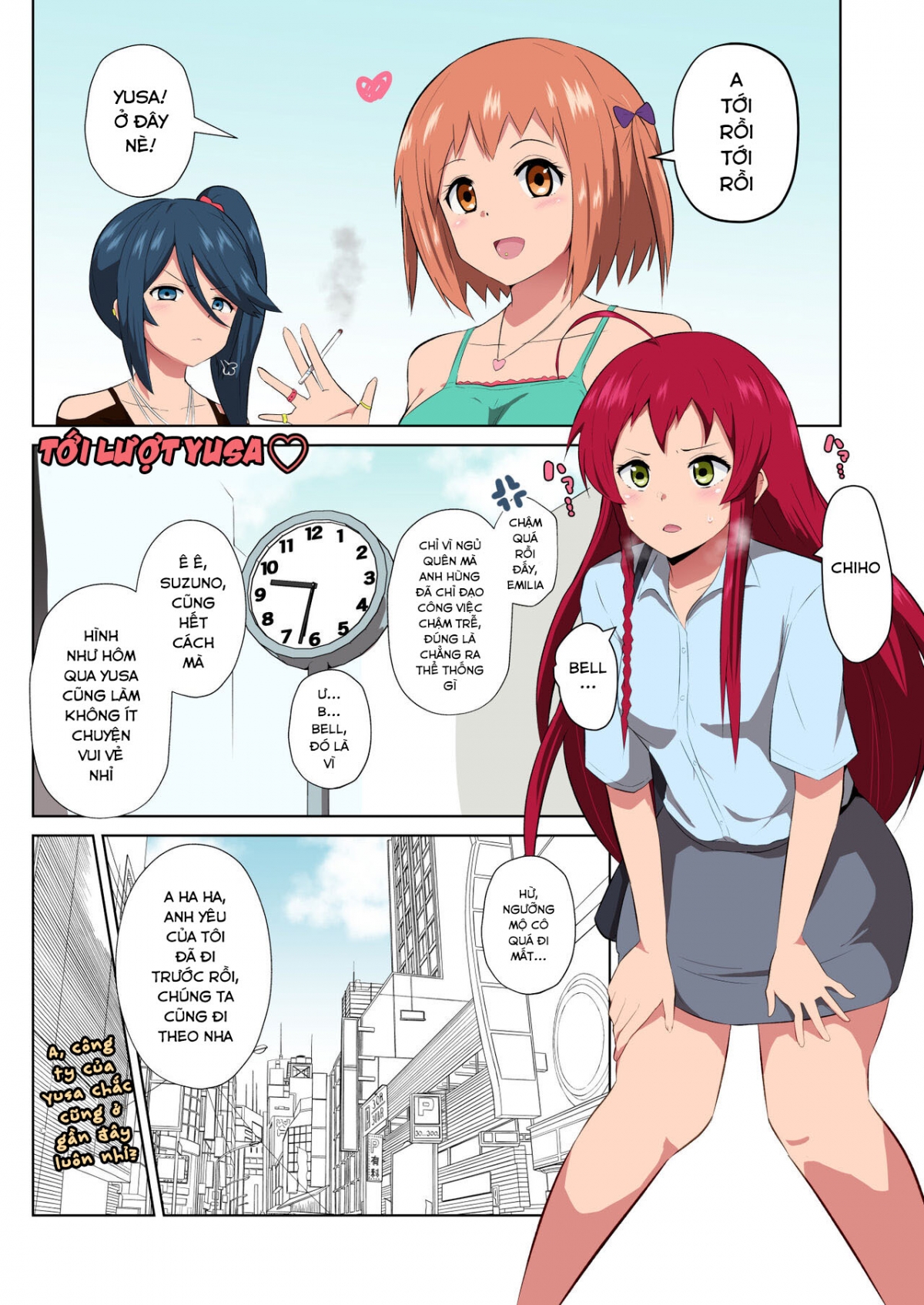 Đọc truyện hentai Làm tình với 3 em nữ sinh - Chap 2