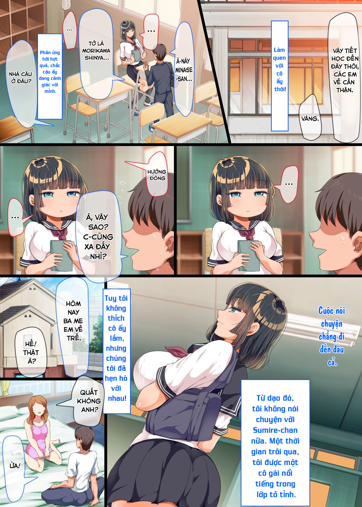 Đọc truyện hentai Onaji Class ni Natta Muboubi Muteikou Kyonyuu Bishoujo Sumire-chan ni Yaritai Houdai na Shingakki - Chap 1