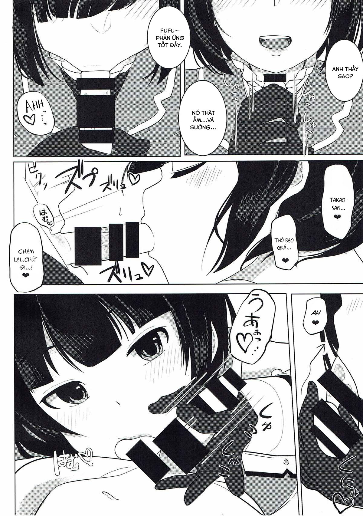 Đọc truyện hentai (Rikukaikuuma Goudou Enshuu 2senme) Hatsutaiken wa Takao-san to (Kantai Collection) - Oneshot