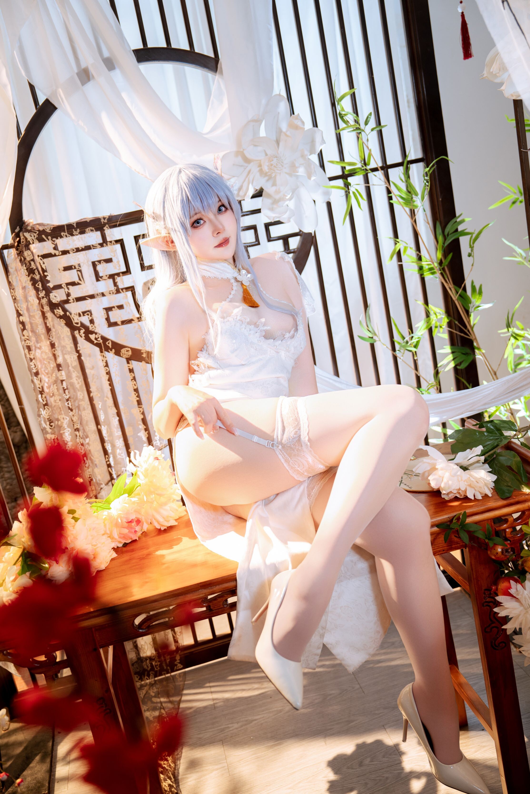 Đọc truyện hentai Tuyển tập Albums siêu phẩm Cosplay - Chap 978 - Natsuko - Azur Lane Albion Cheongsam