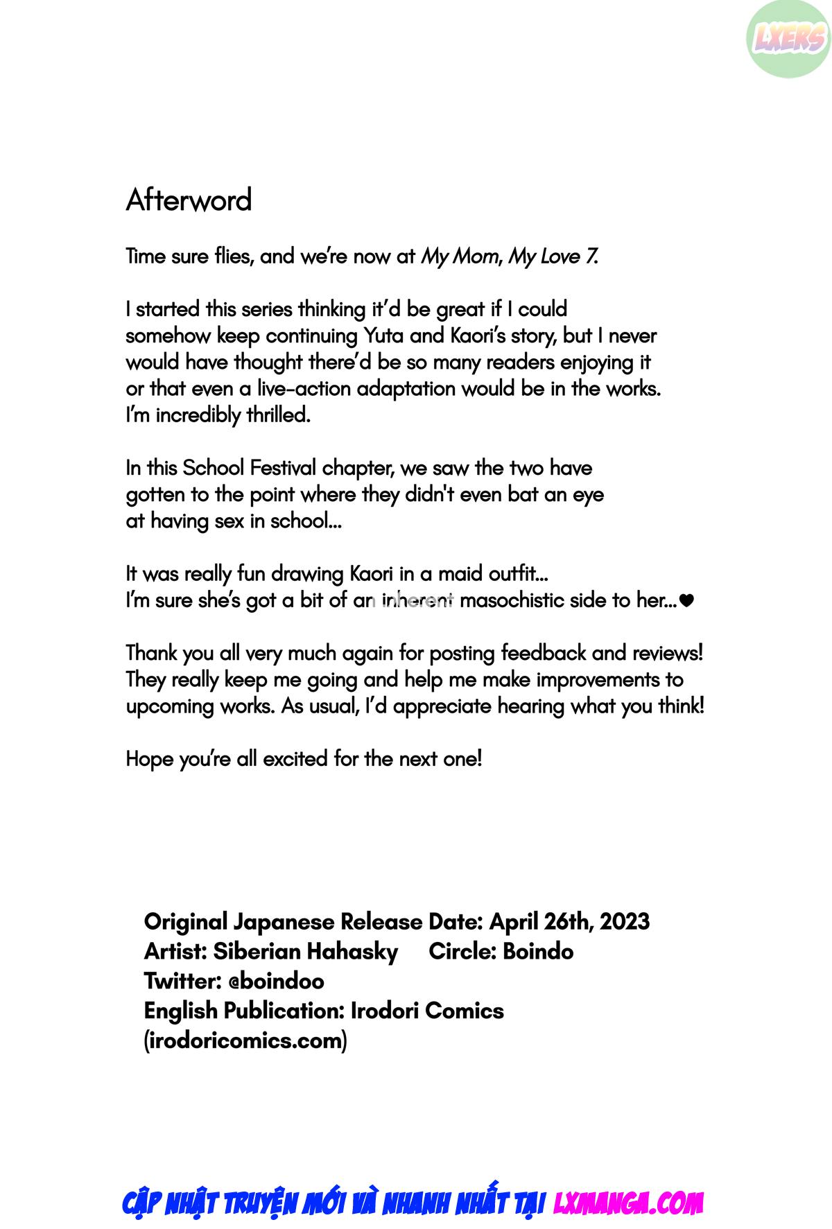 Đọc truyện hentai Mẹ tôi tình yêu của tôi - Chap 7