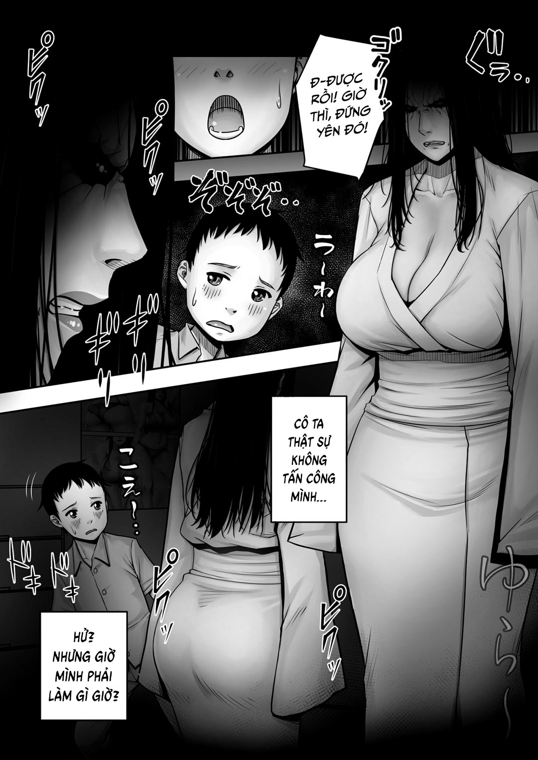 Đọc truyện hentai Cậu trai tân đụ ma nữ ám phòng mình - Oneshot