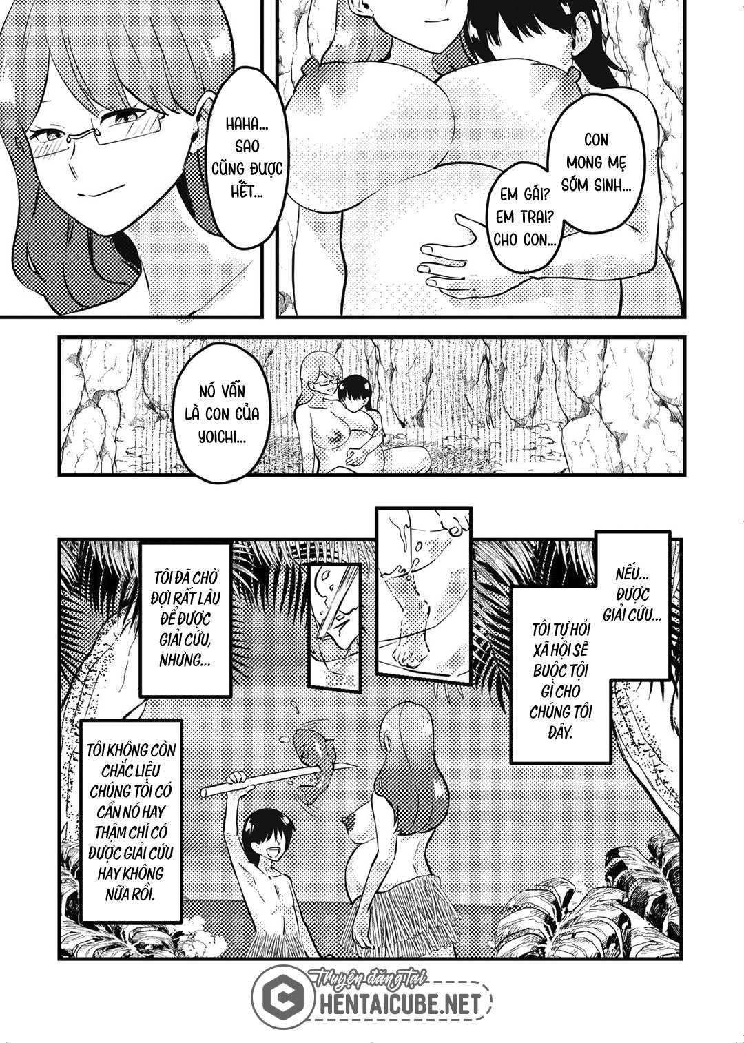 Đọc truyện hentai Mẹ và con trai dạt vào hoang đảo - Oneshot