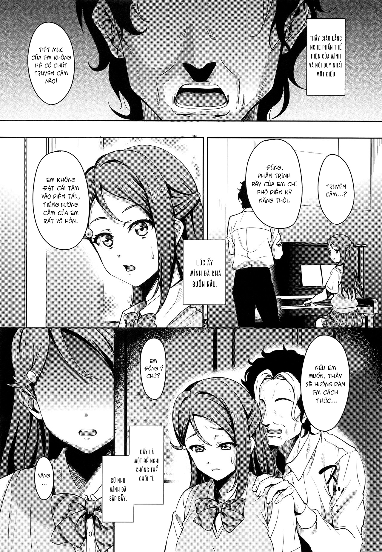 Đọc truyện hentai Học đàn đúng cách - Oneshot - Không dành cho người ăn ngọt