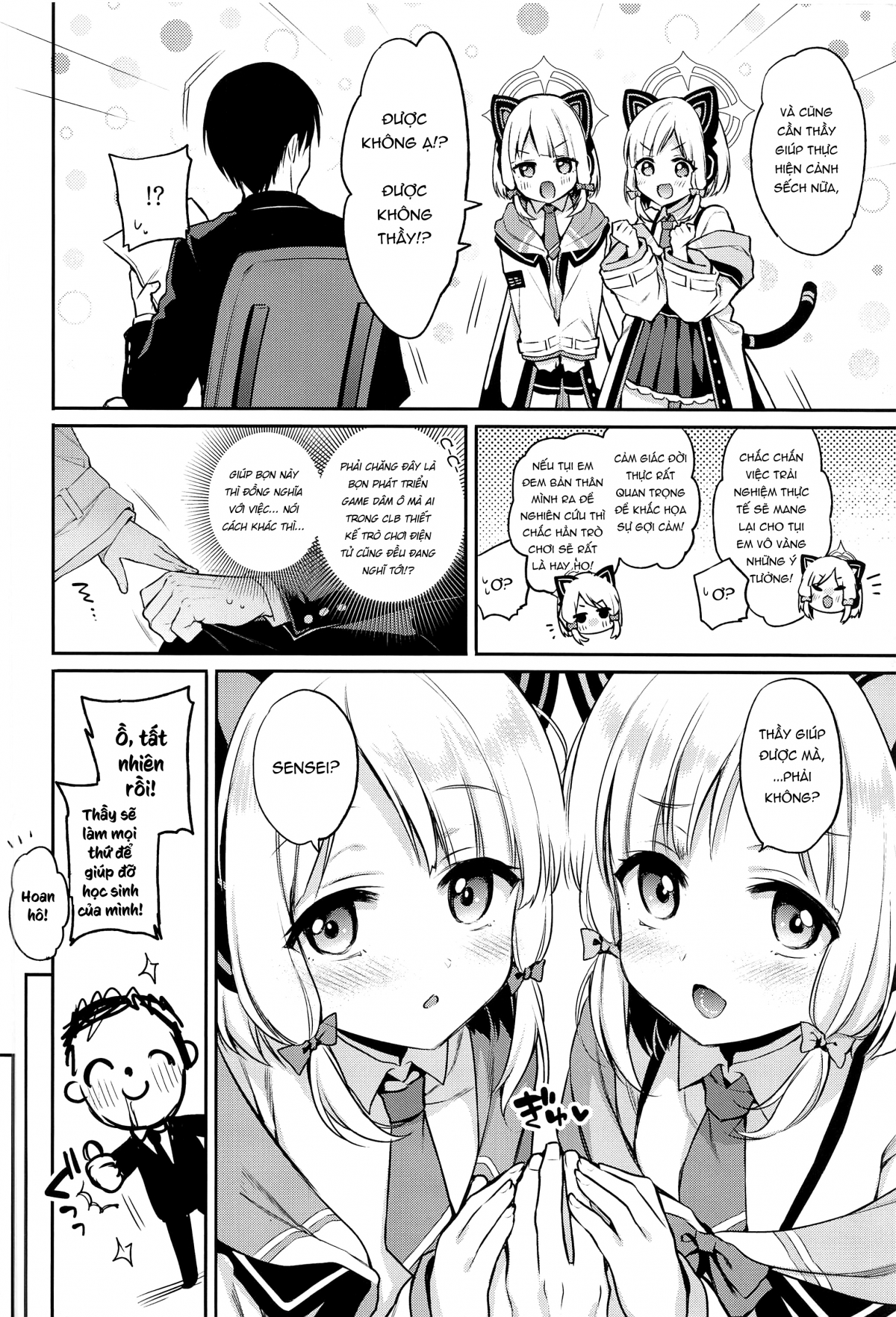 Đọc truyện hentai Trò chơi bột giáo viên (Blue Archive) - Oneshot