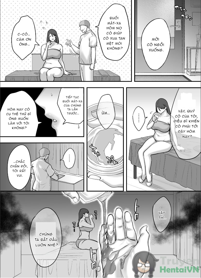 Đọc truyện hentai Less na Hitozuma ga Akutoku Massage ni Hamaru Riyuu - Oneshot