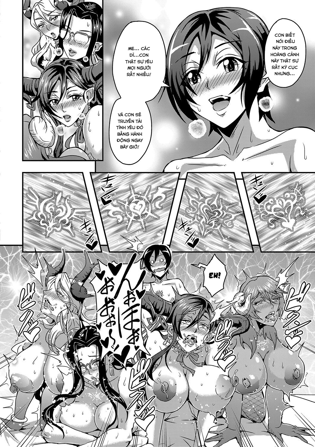 Đọc truyện hentai Boku to Succubus Mama-tachi to no Harem Life - Chap 1