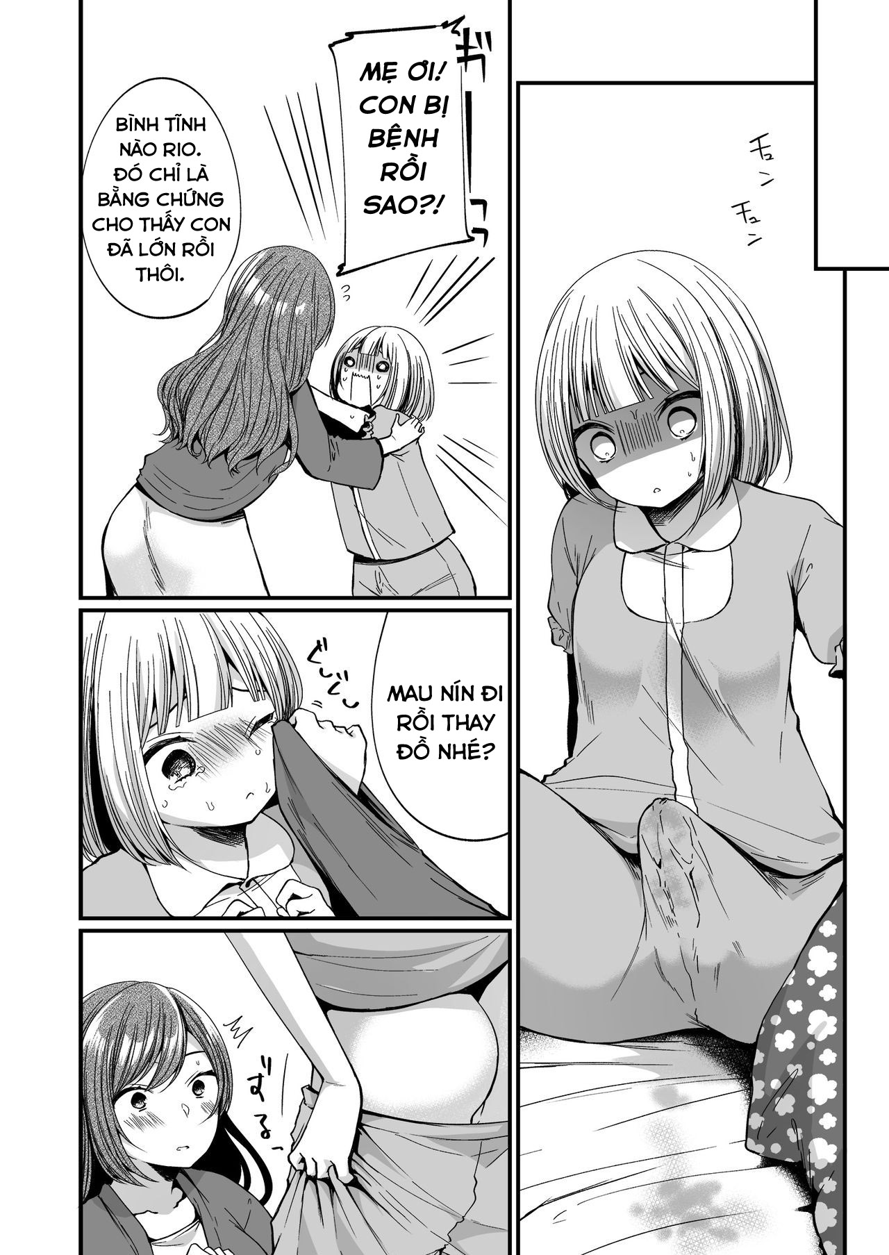 Đọc truyện hentai Hatsujou Futanari Musume to Mesu Ochi Papa - Oneshot
