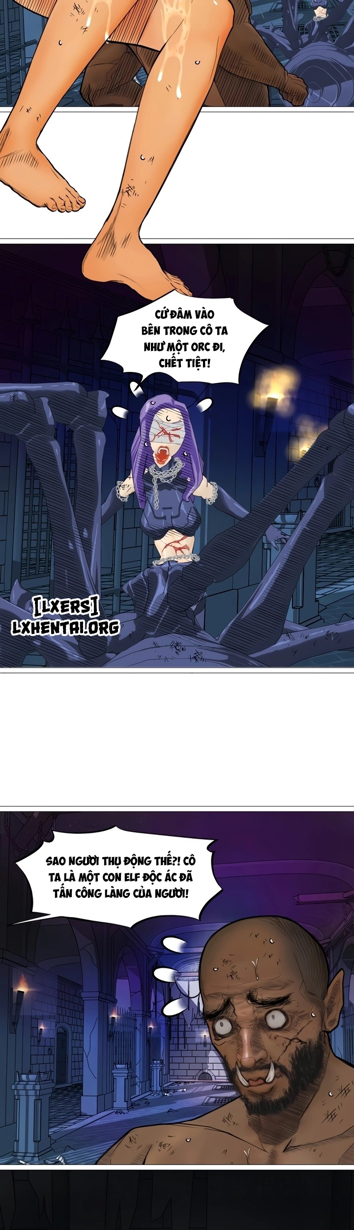 Đọc truyện hentai Nữ Hoàng Dark Elf Và Nô Lệ Orc - Chap 23