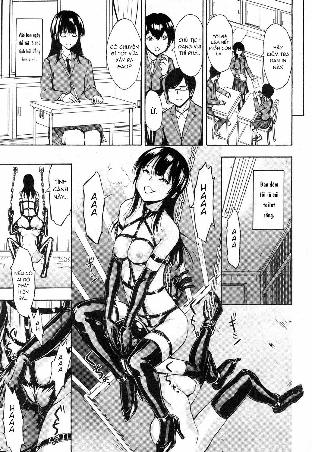 Đọc truyện hentai Chủ tịch hội học sinh trường tôi là toilet thịt! - Oneshot