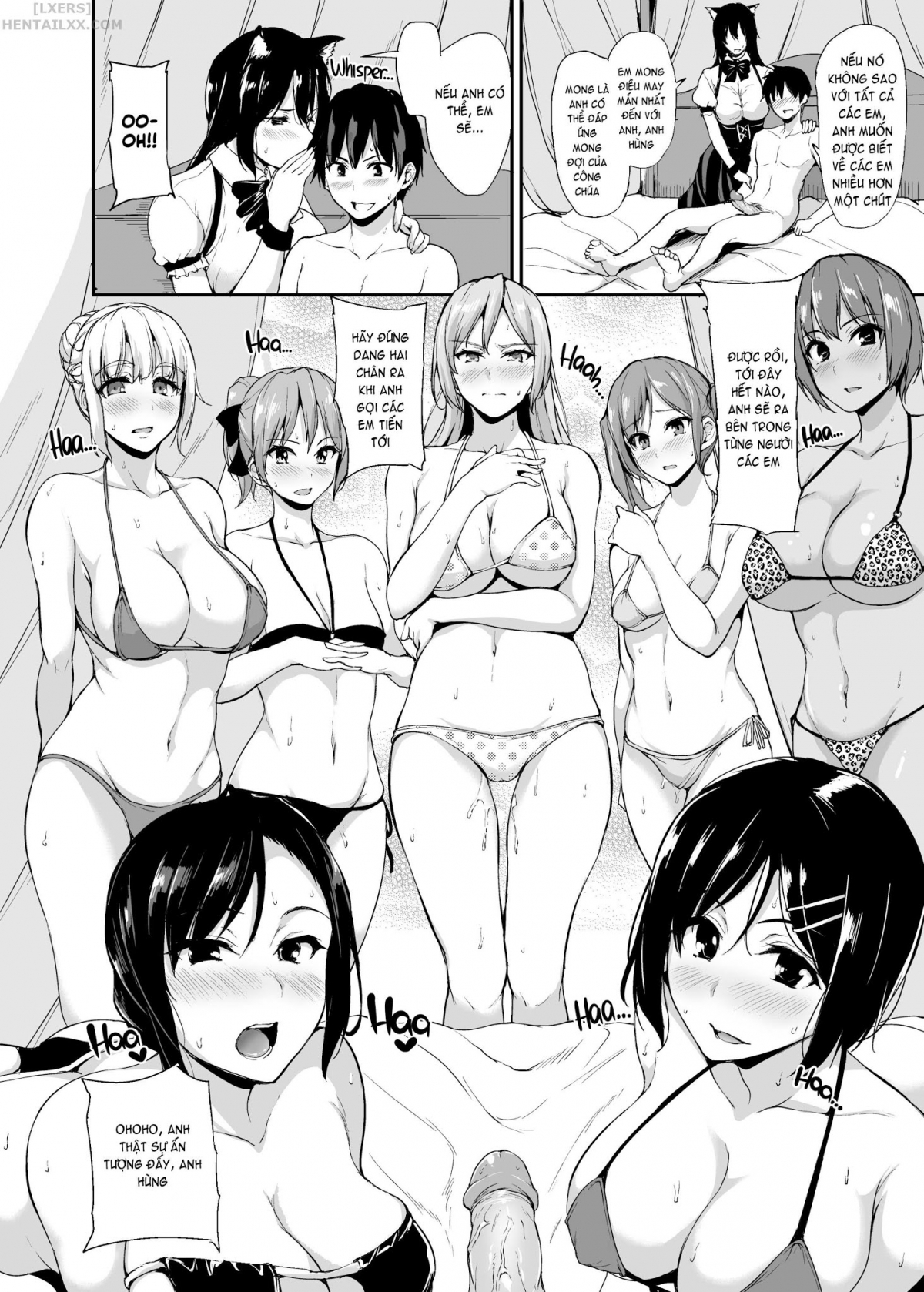 Đọc truyện hentai Tales of a Harem in Another World - Chap 3 - Creampie the Lady Knights!