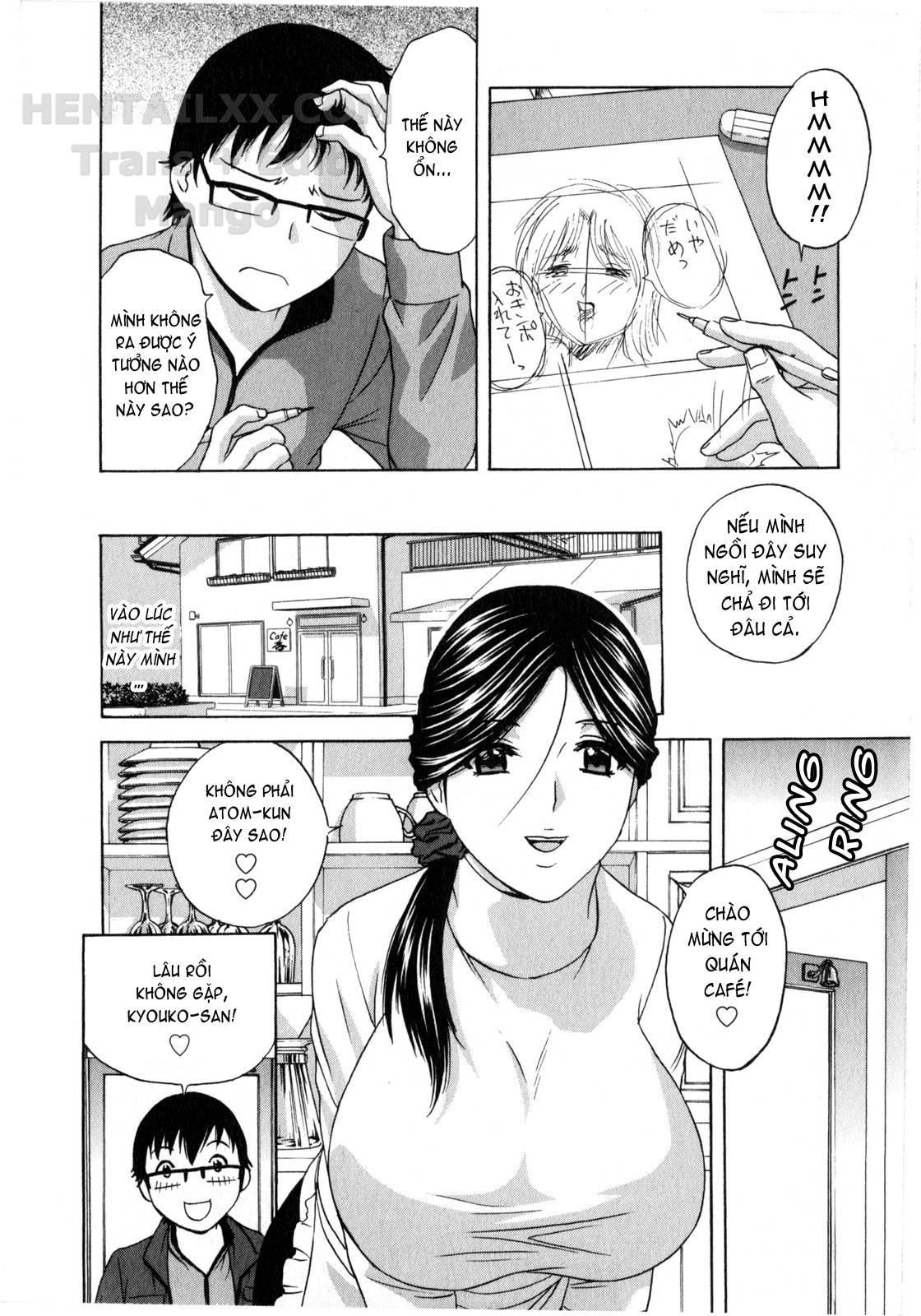 Đọc truyện hentai Life With Married Women Just Like A Manga - Chap 13