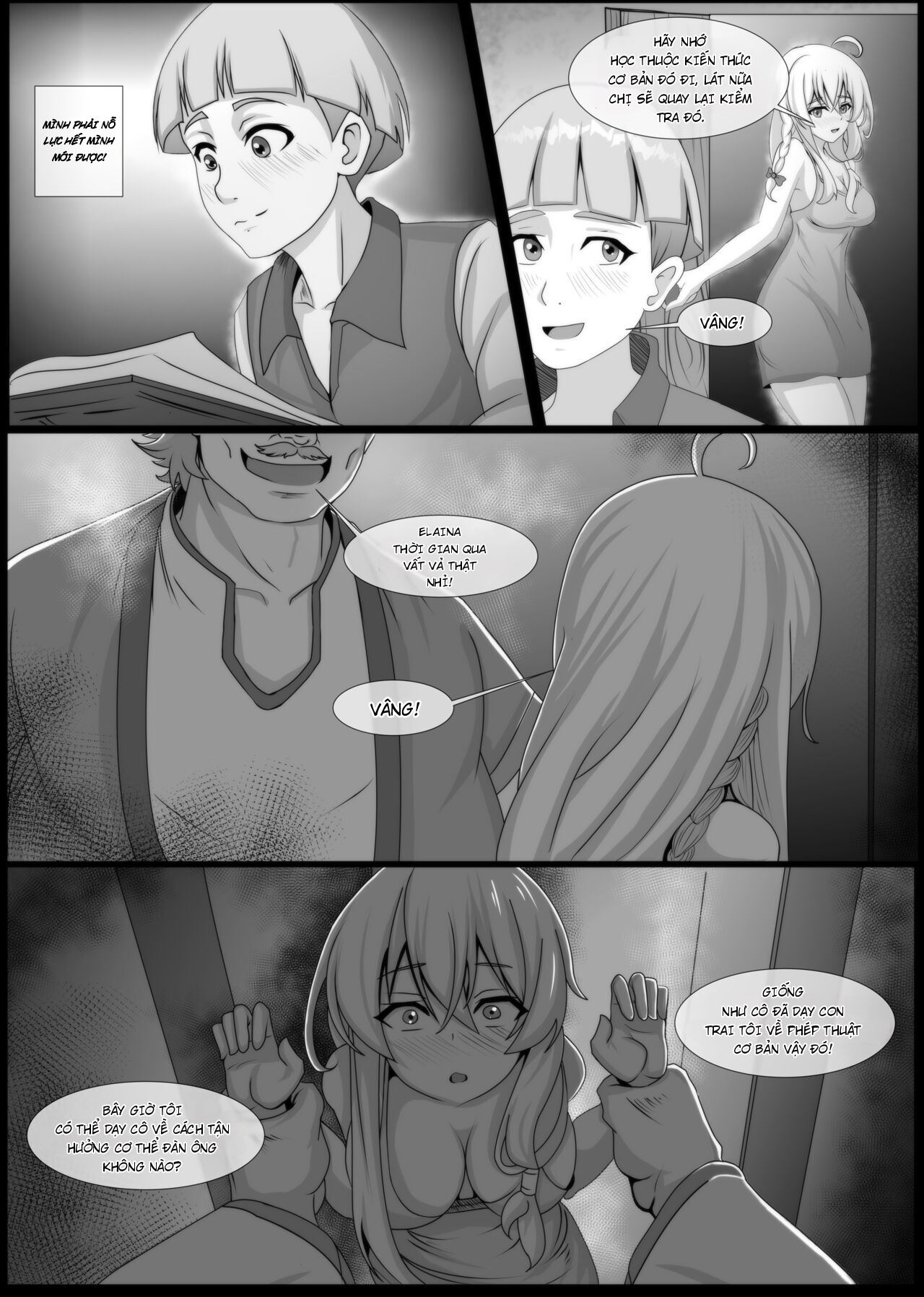 Đọc truyện hentai Trải nghiệm giáo dục giới tính của Elaina - Oneshot