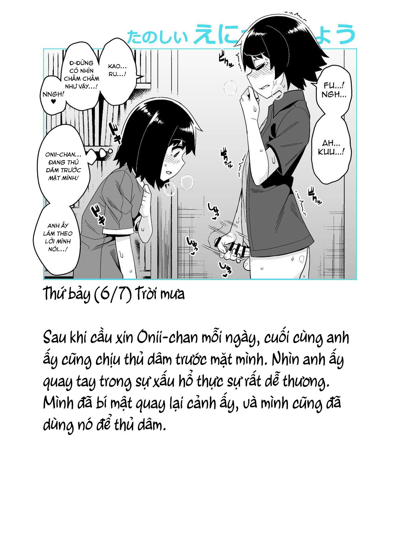 Đọc truyện hentai Nhật kí huấn luyện Onii-chan - Oneshot