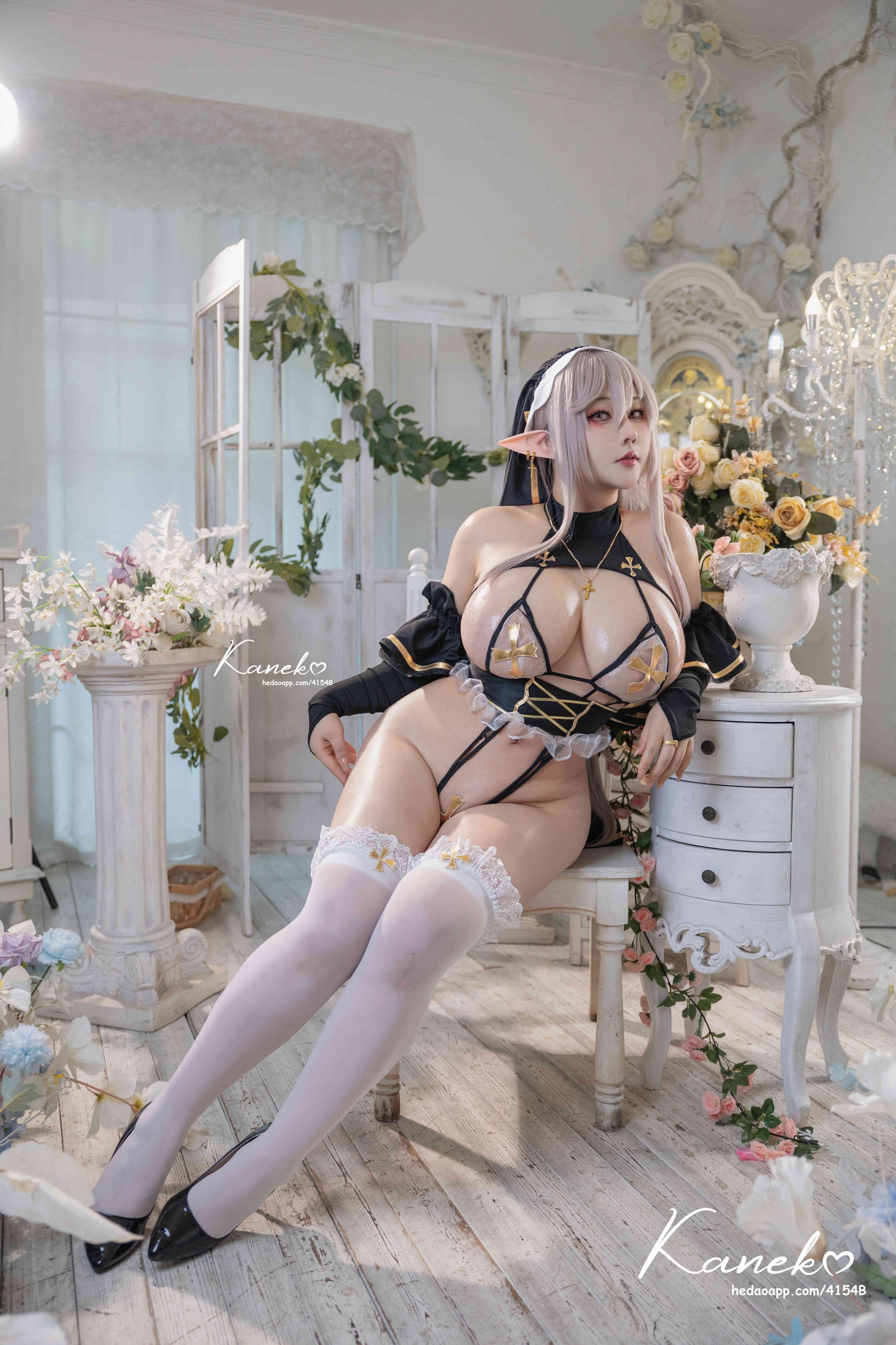 Đọc truyện hentai Tuyển tập Albums siêu phẩm Cosplay - Chap 1098 - KANEKO - Elf Nun