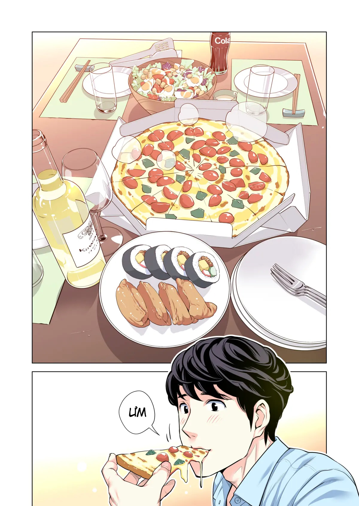 Đọc truyện hentai Bà chị có chồng ở tổ dân phố rất gợi tình 3: Bữa ăn của người có chồng - Oneshot