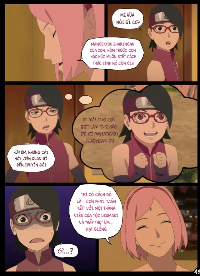 Đọc truyện hentai Sinh Nhật Boruto - Chap 3.1 Mangekyou Sharingan