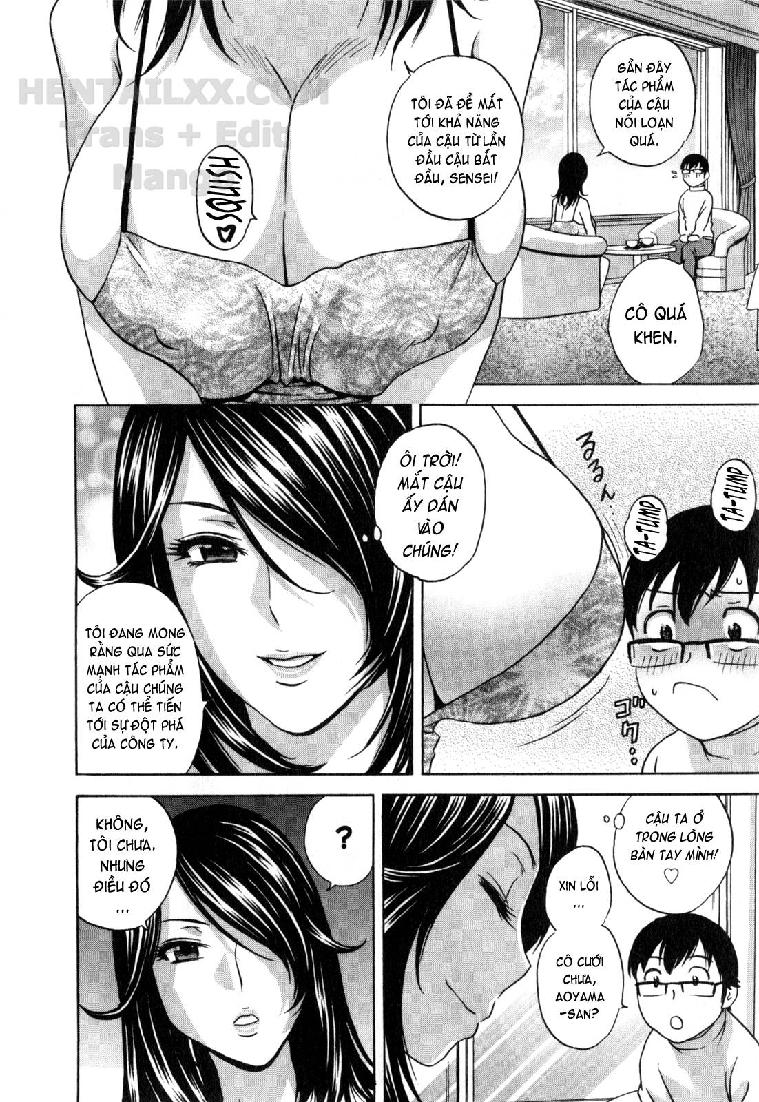 Đọc truyện hentai Life With Married Women Just Like A Manga - Chap 22